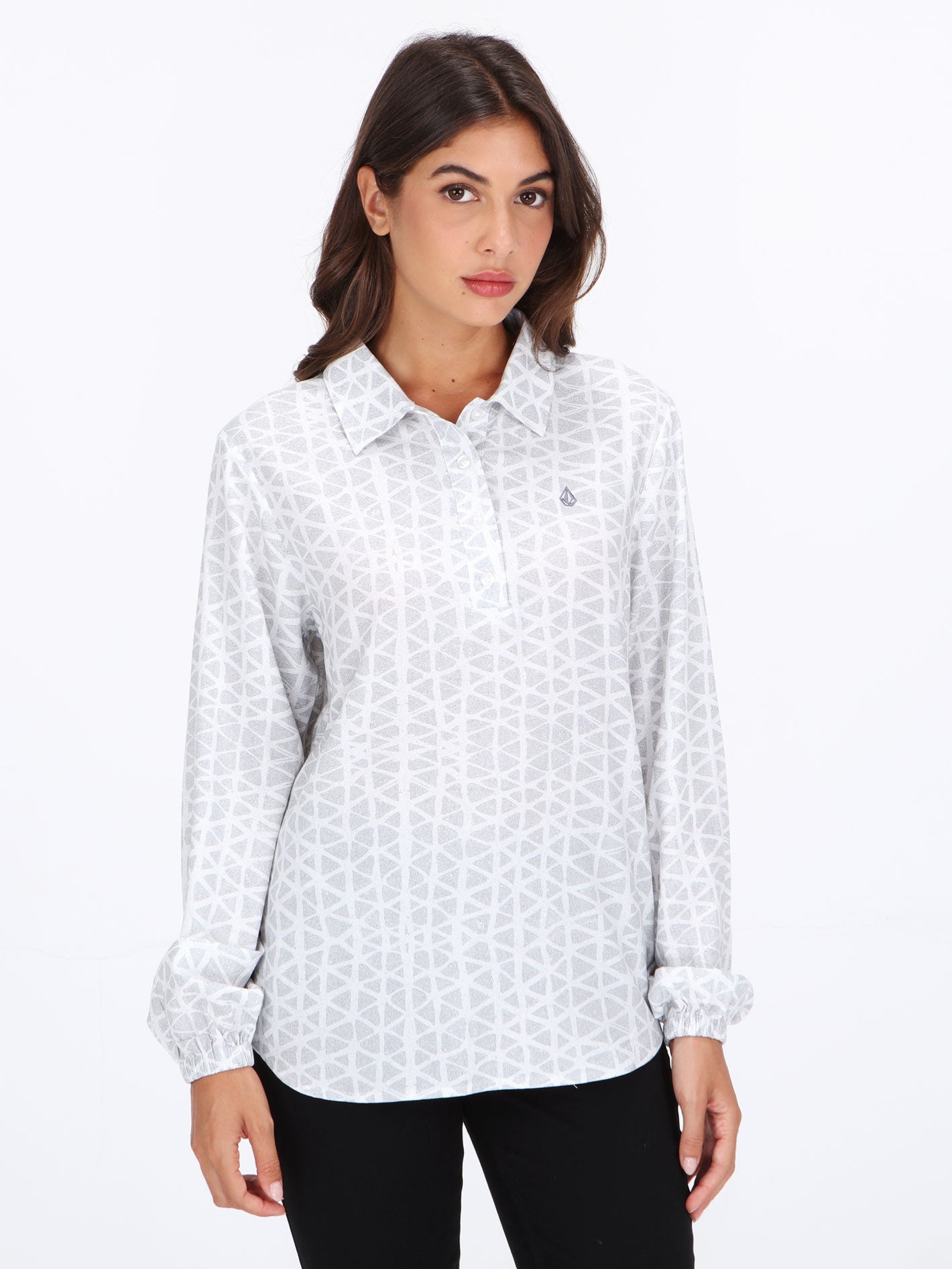 Volcom Gibb Long Sleeve Shirt - White