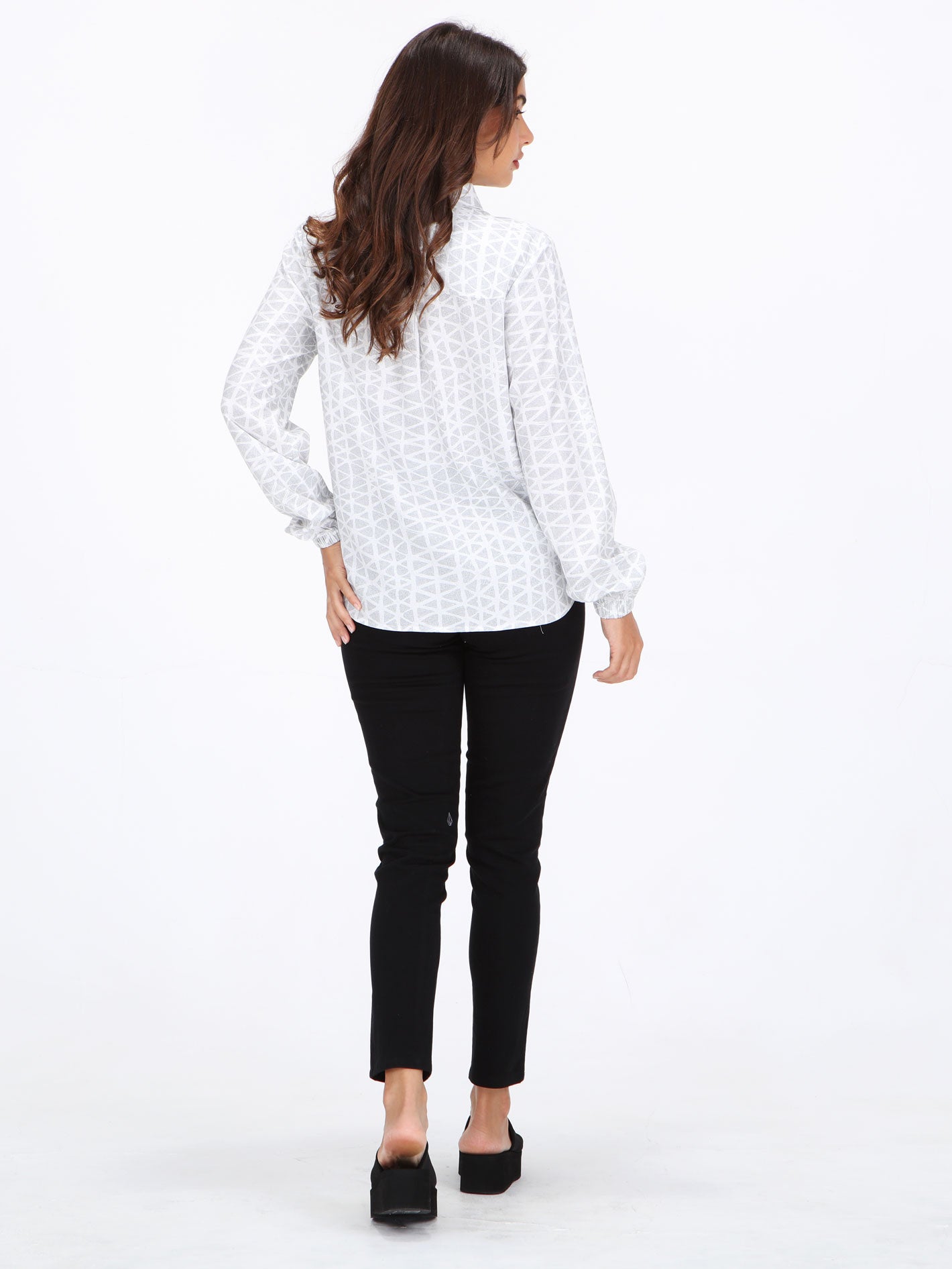 Volcom Gibb Long Sleeve Shirt - White