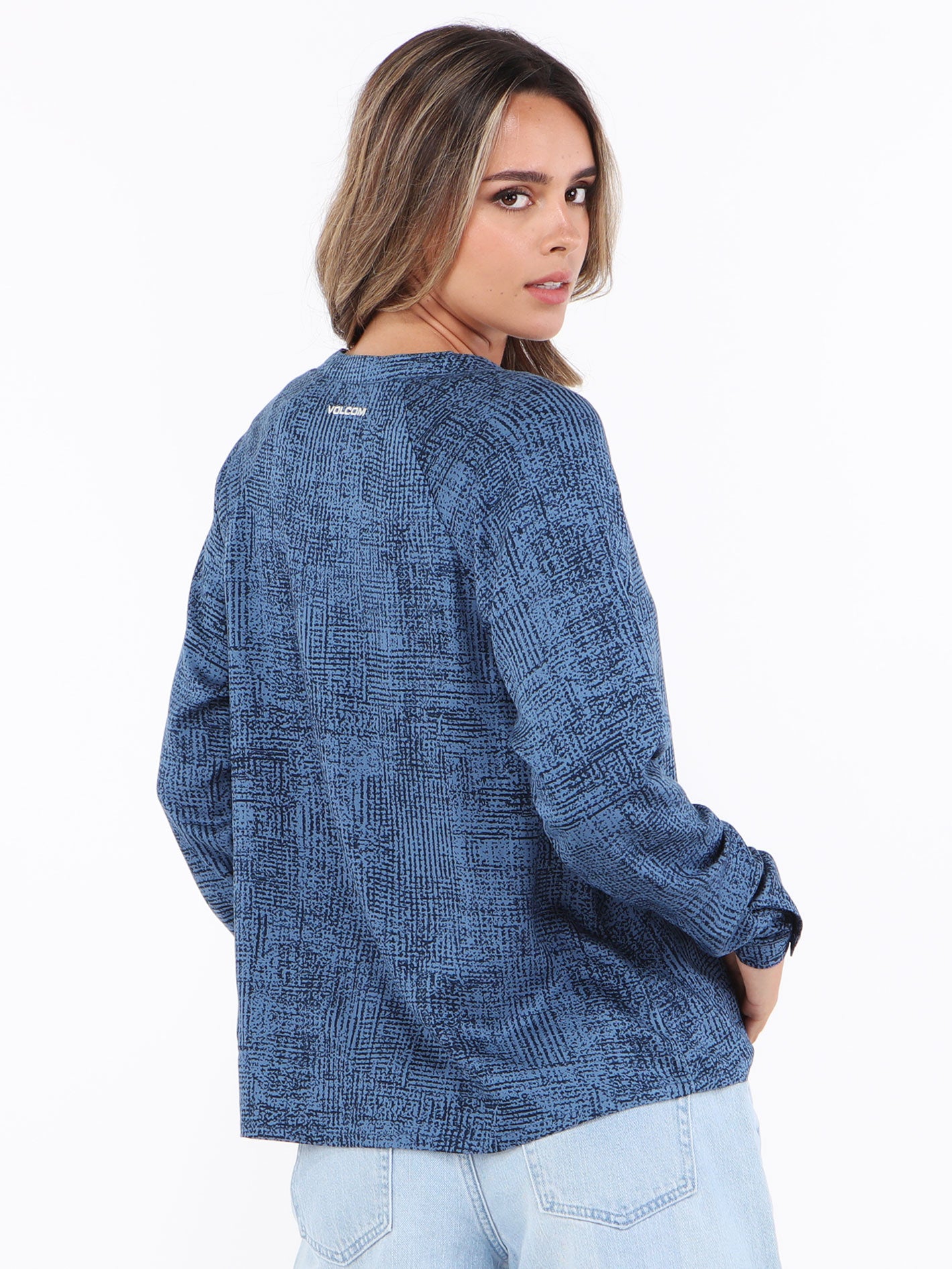 Volcom Grainny Long Sleeve Shirt - Blueberry