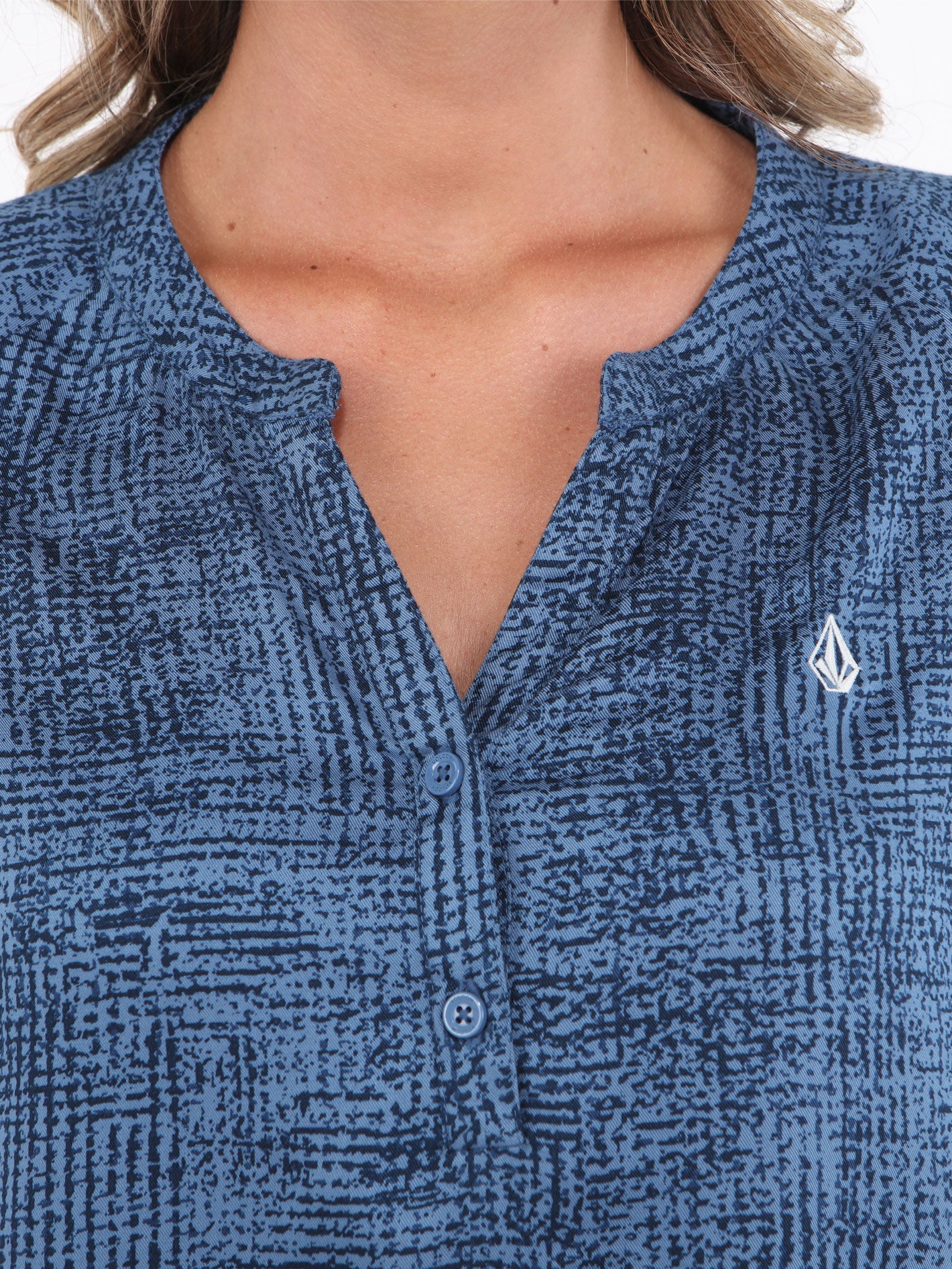 Volcom Grainny Long Sleeve Shirt - Blueberry