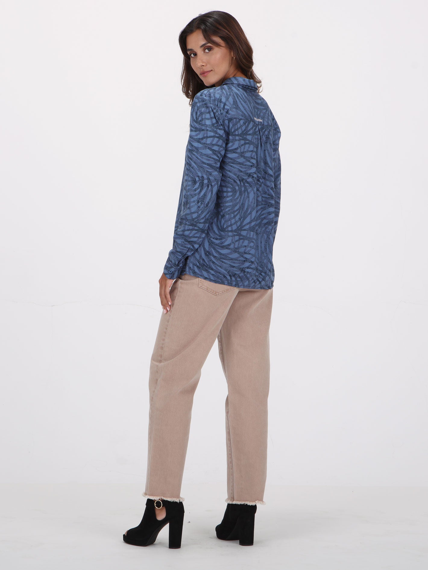 Volcom Equal Long Sleeve Shirt - Blueberry