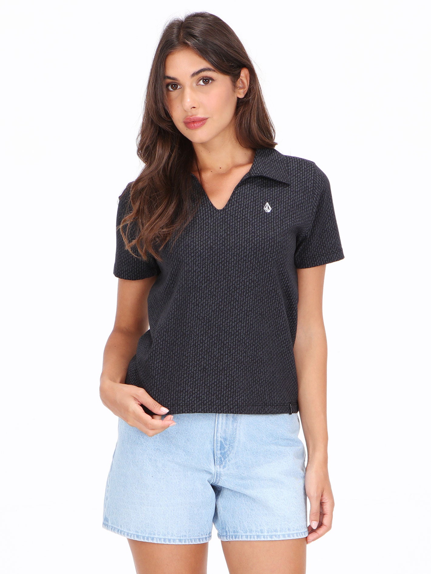 Volcom Saubern Graph Polo - Black