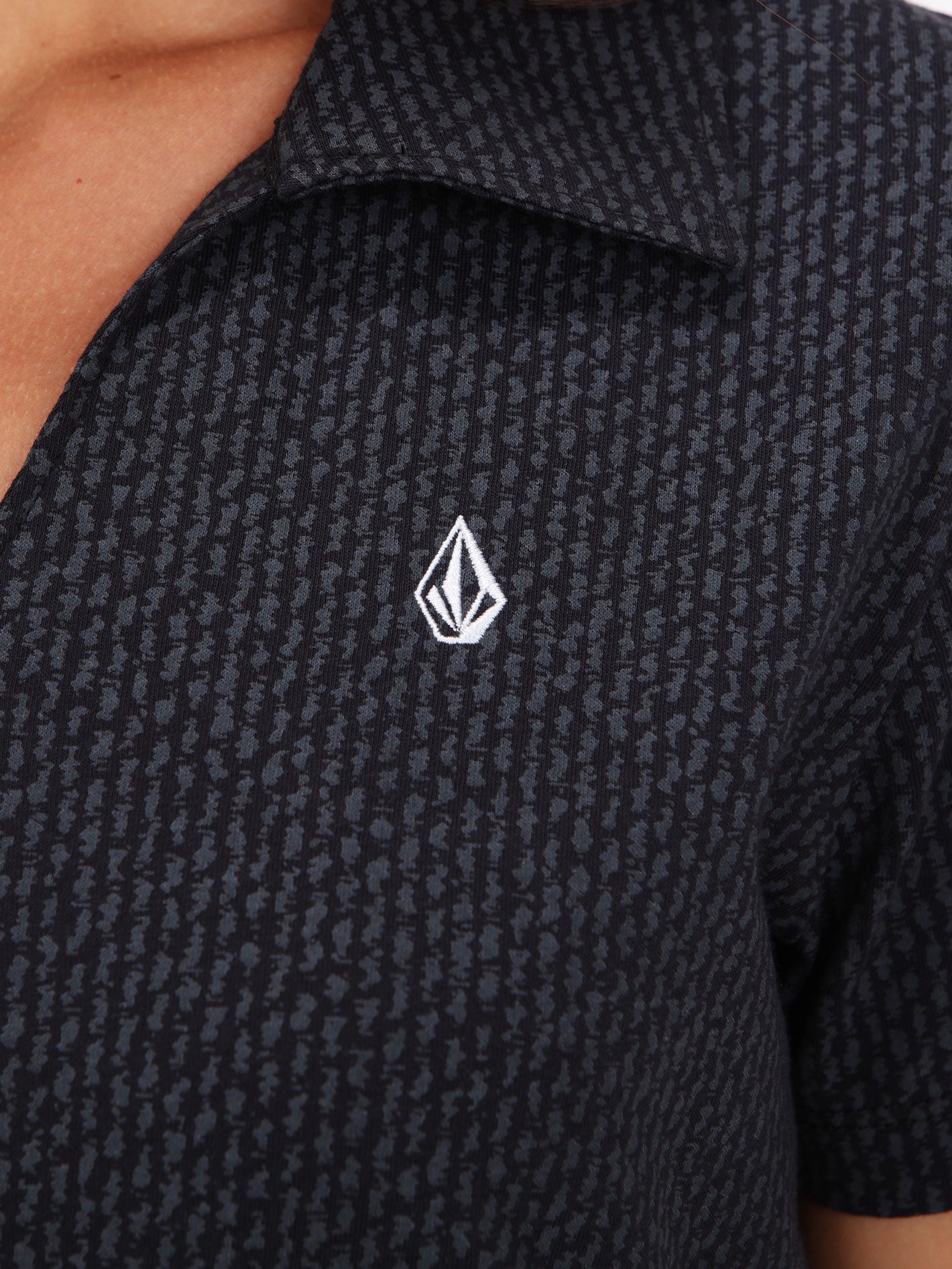 Volcom Saubern Graph Polo - Black