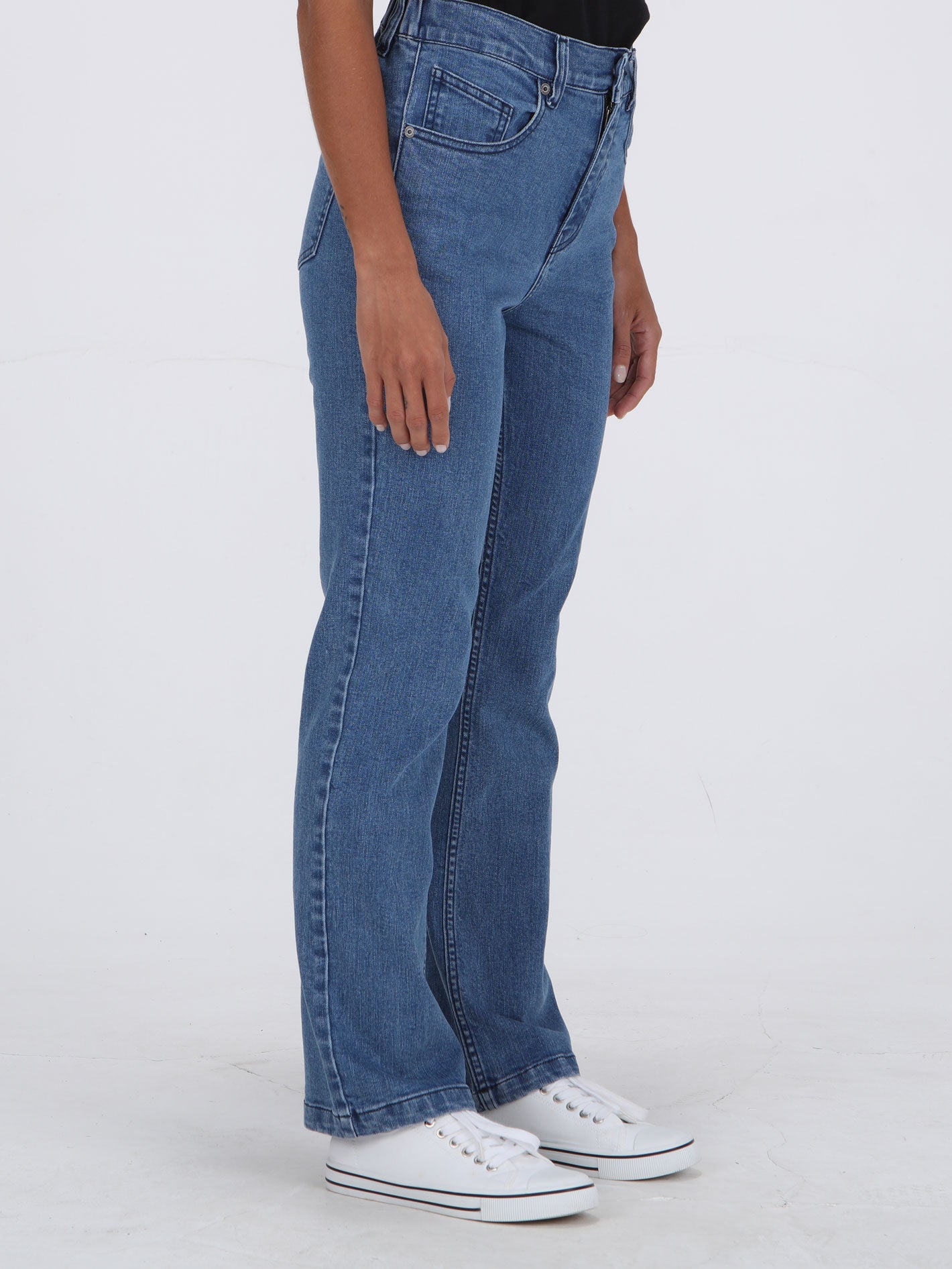 Volcom Rubberback Jeans - Service Blue