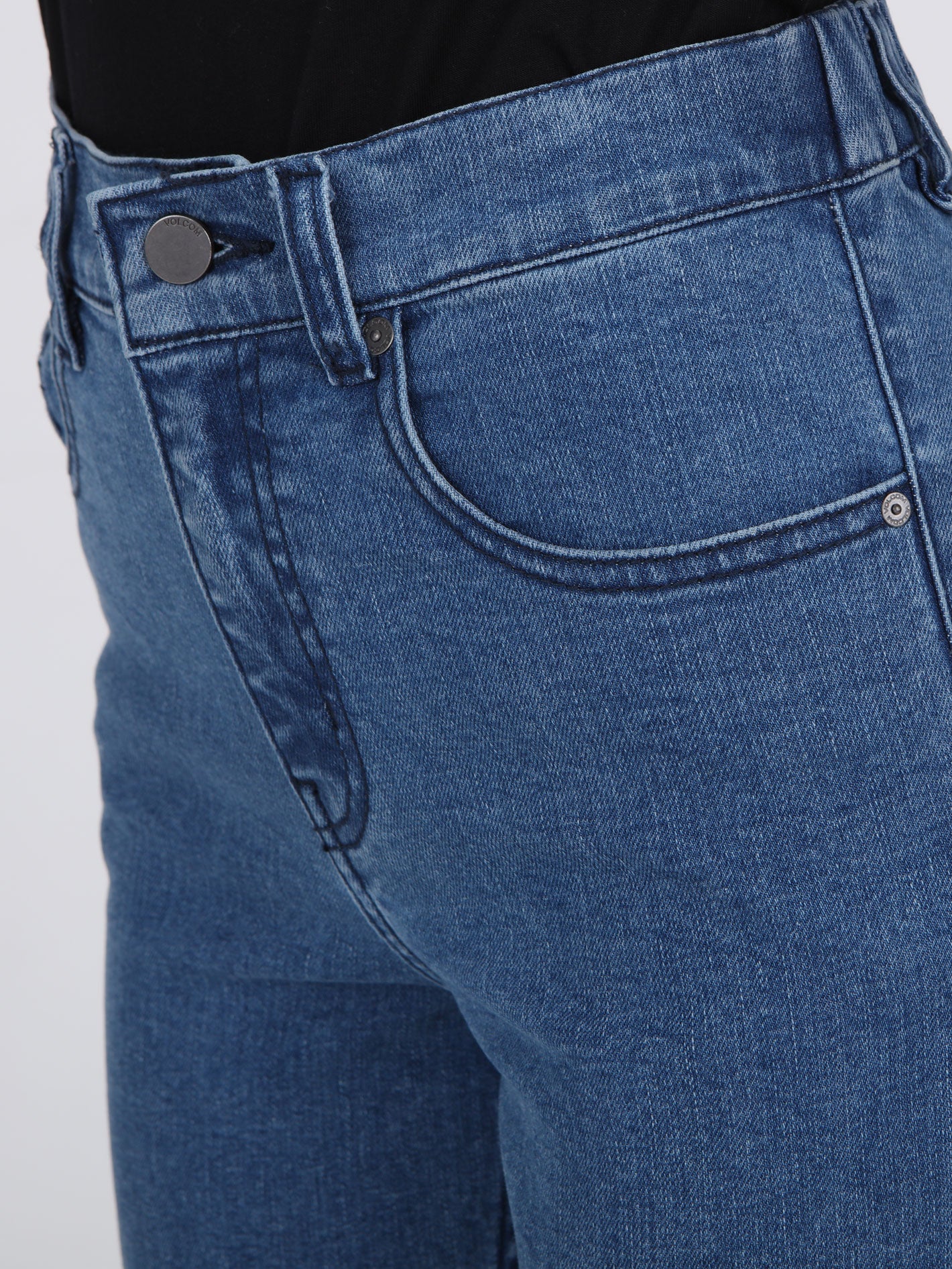 Volcom Rubberback Jeans - Service Blue