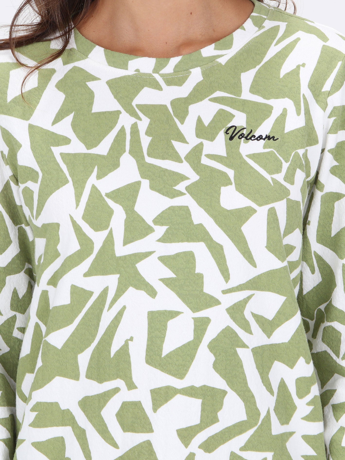 Volcom Camoo Stone Long Sleeve Top - Off White