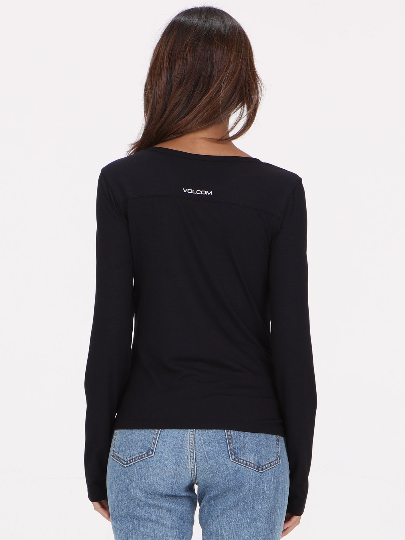 Volcom Lil Stone Long Sleeve Top - Black