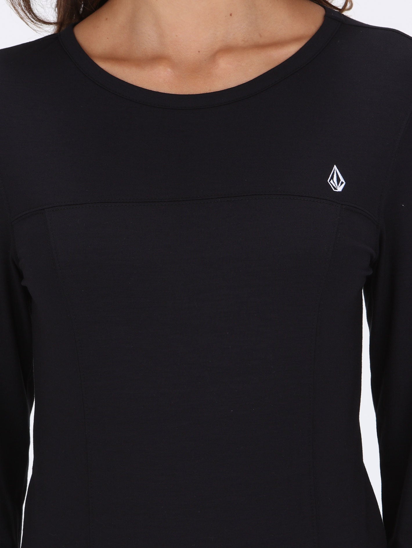 Volcom Lil Stone Long Sleeve Top - Black