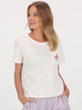 Pocket Dial Tee Top - Cream