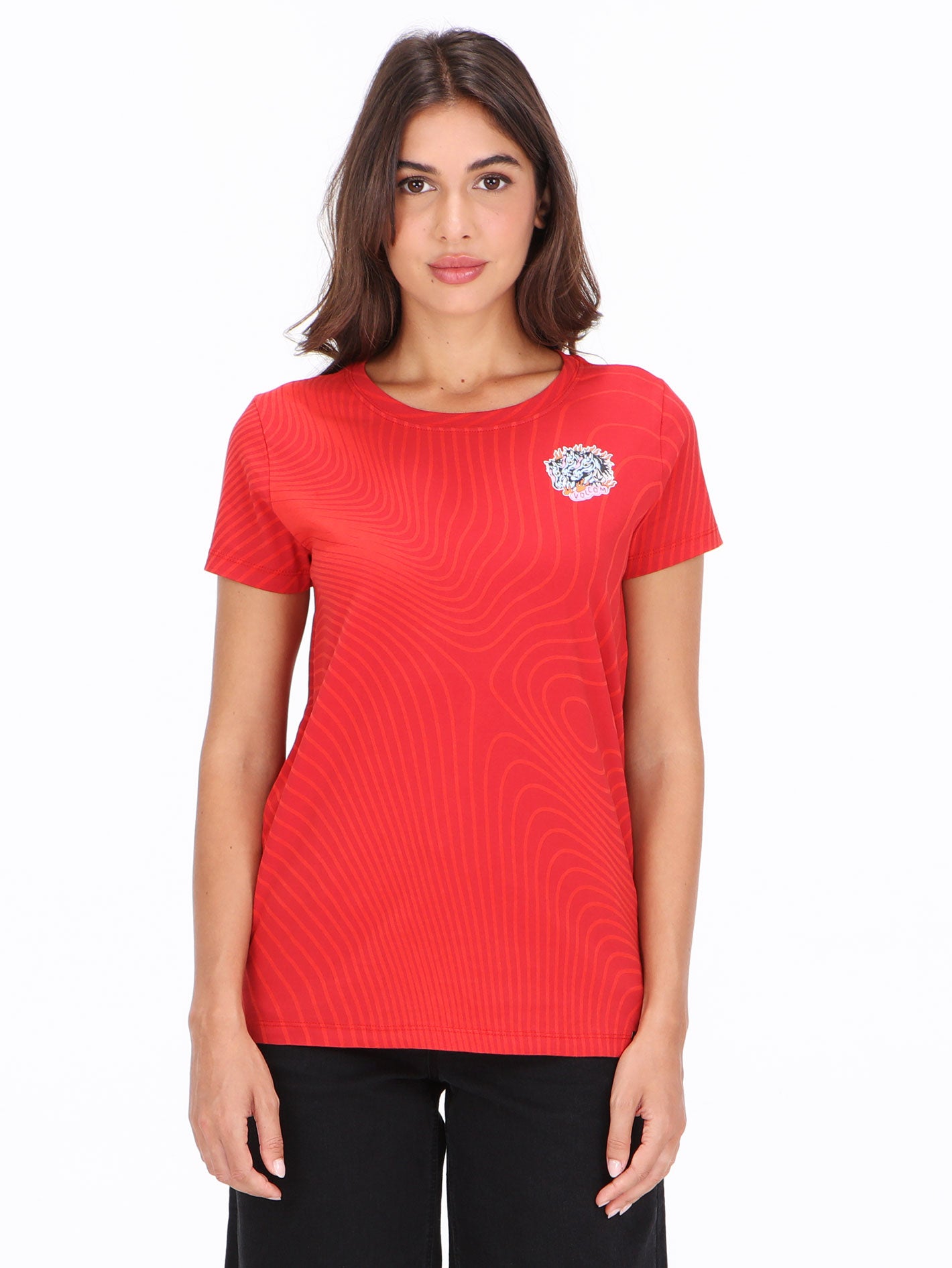 Volcom Lucky Horse Top - Red