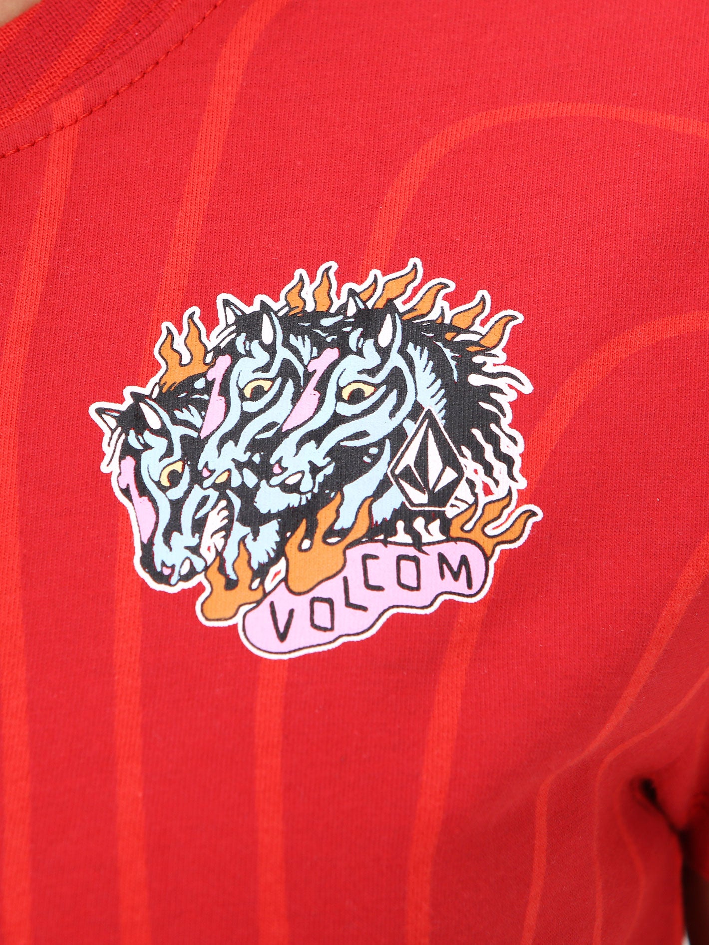 Volcom Lucky Horse Top - Red