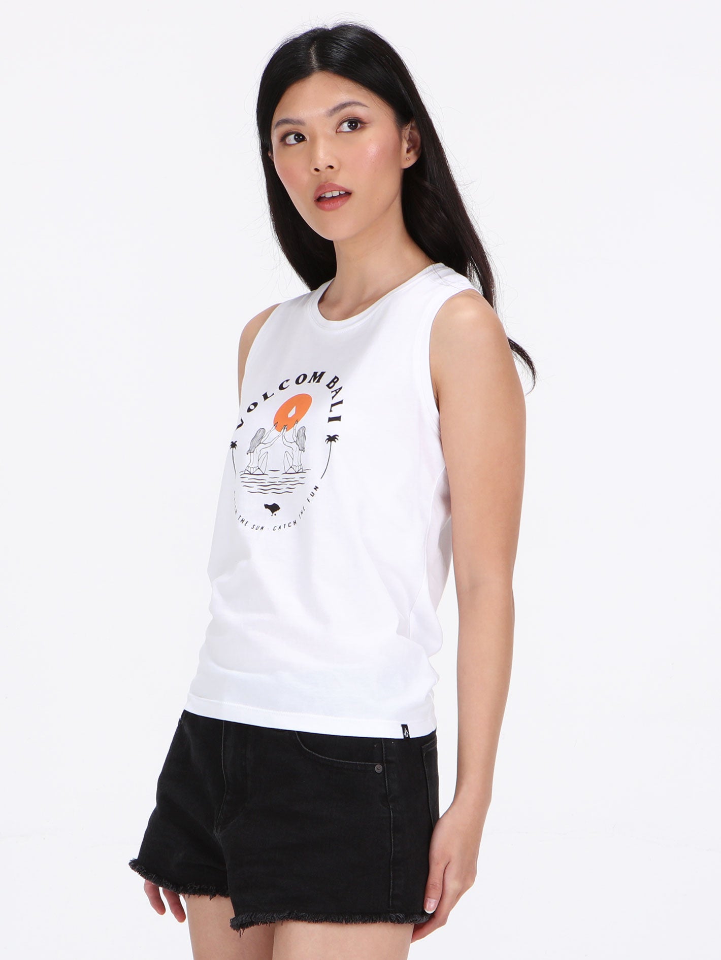 Volcom Funny Sunny Tank - White