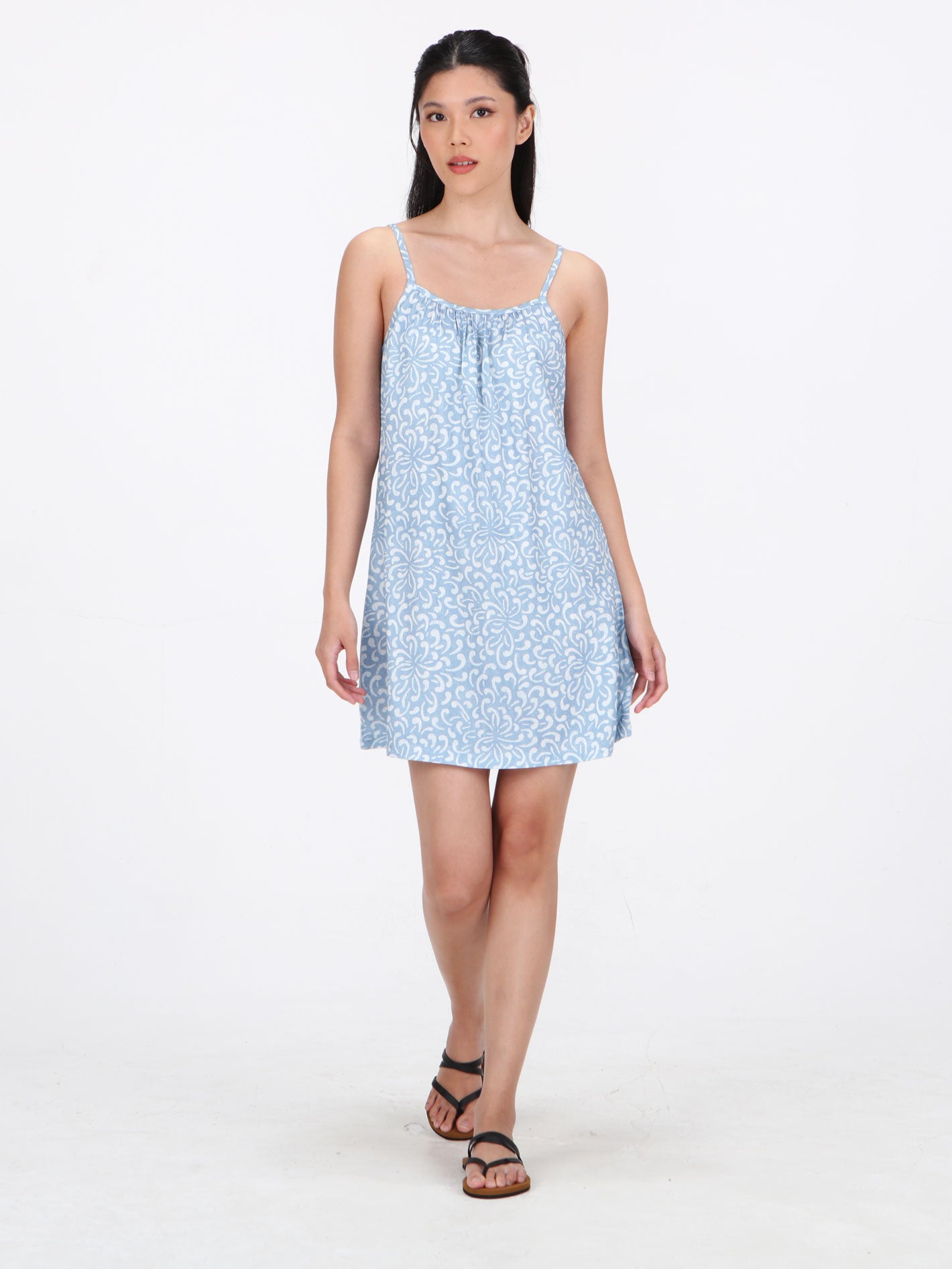 Volcom Sweet Talk Mini Dress - Soft Blue