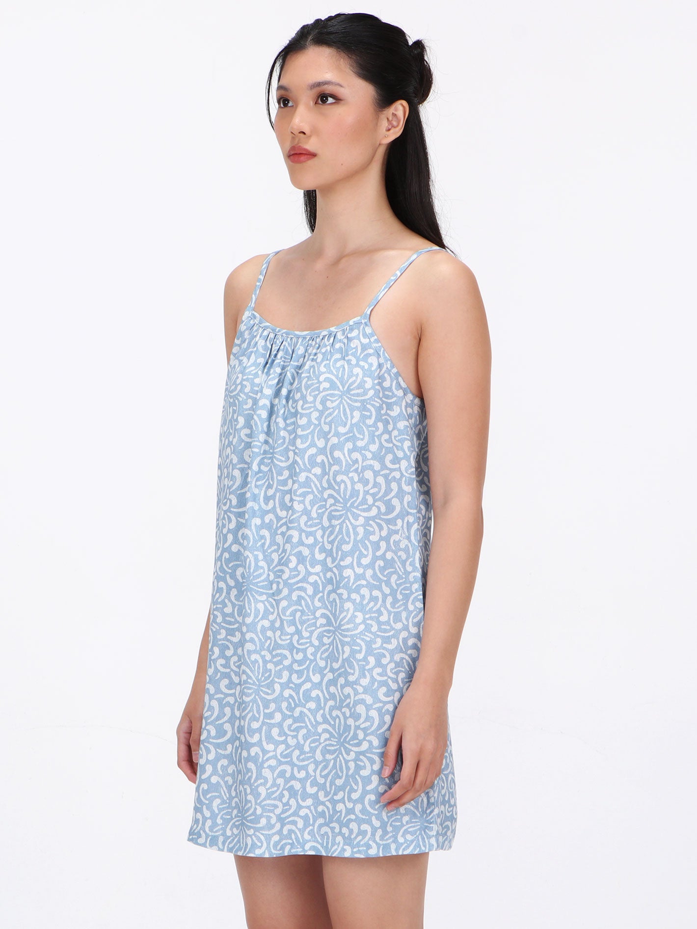 Volcom Sweet Talk Mini Dress - Soft Blue