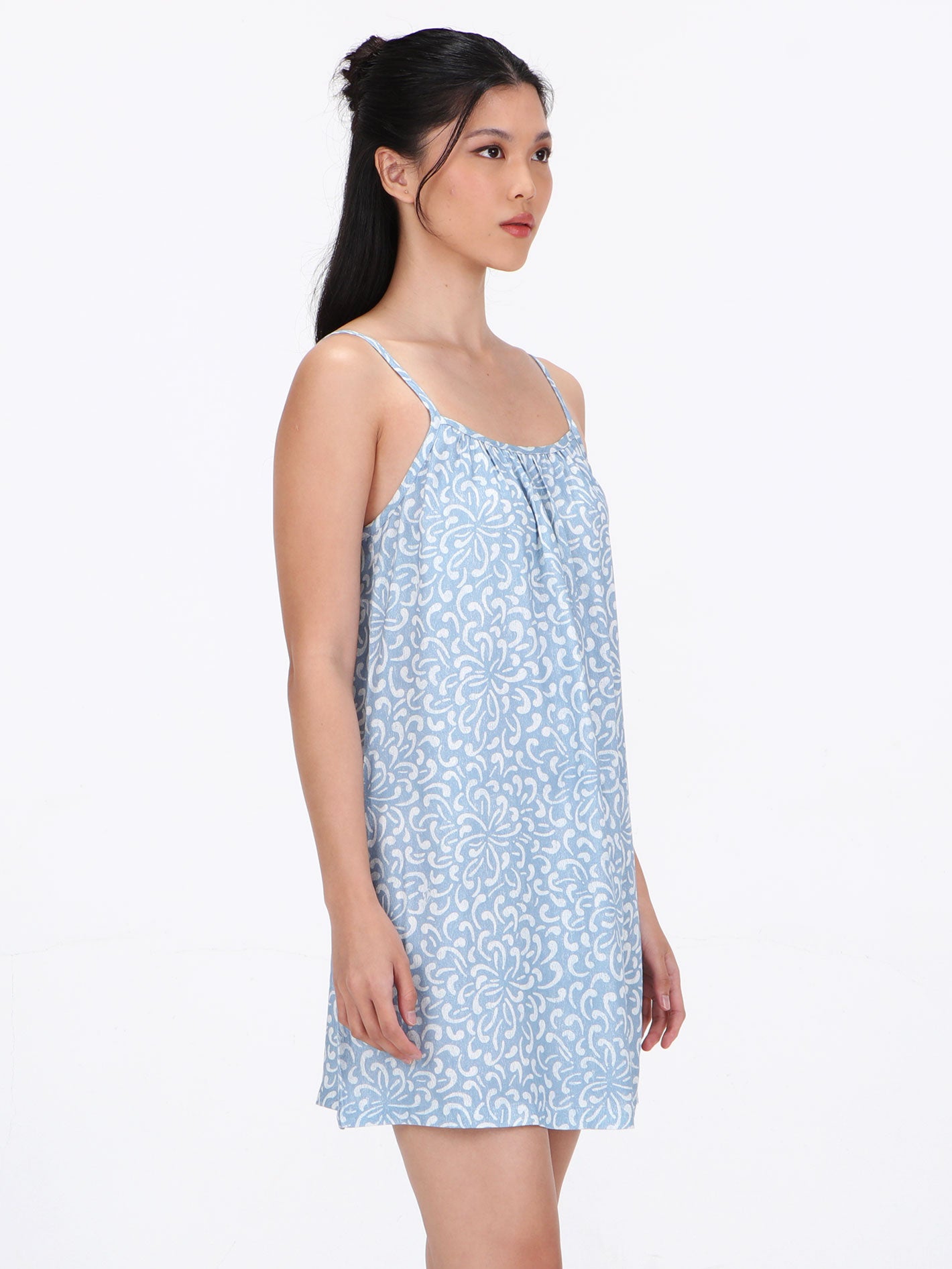 Volcom Sweet Talk Mini Dress - Soft Blue