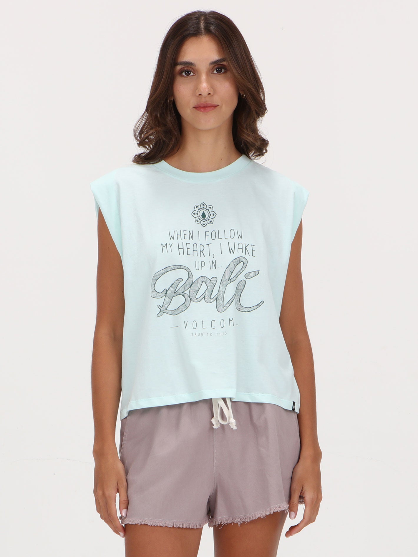 Volcom Wake Up Tee - Pale Aqua