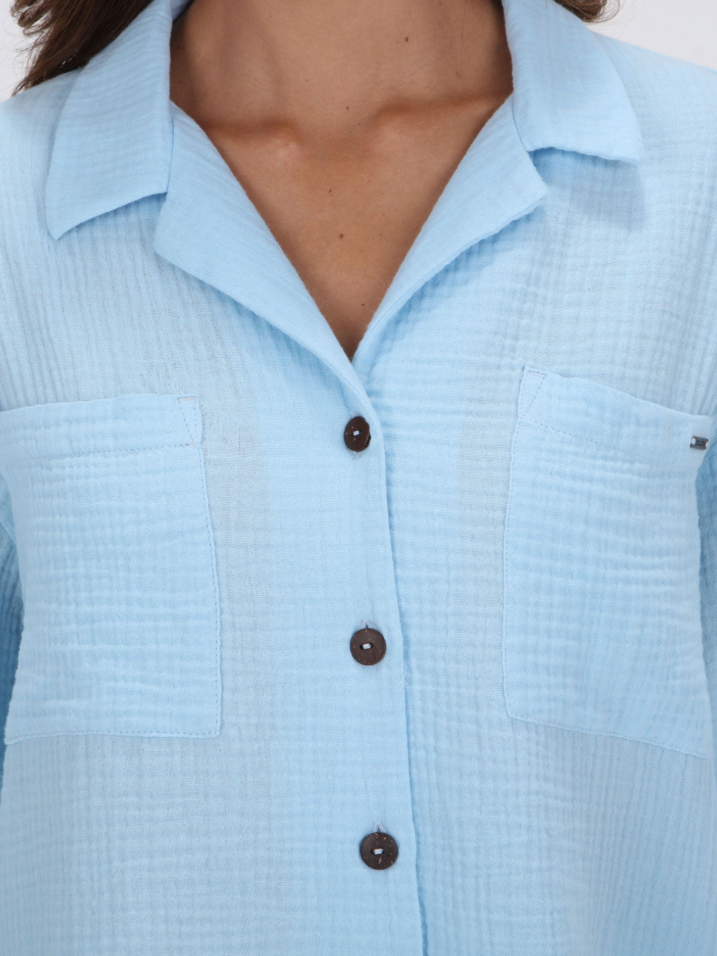 Volcom Layover Shirt - Soft Blue