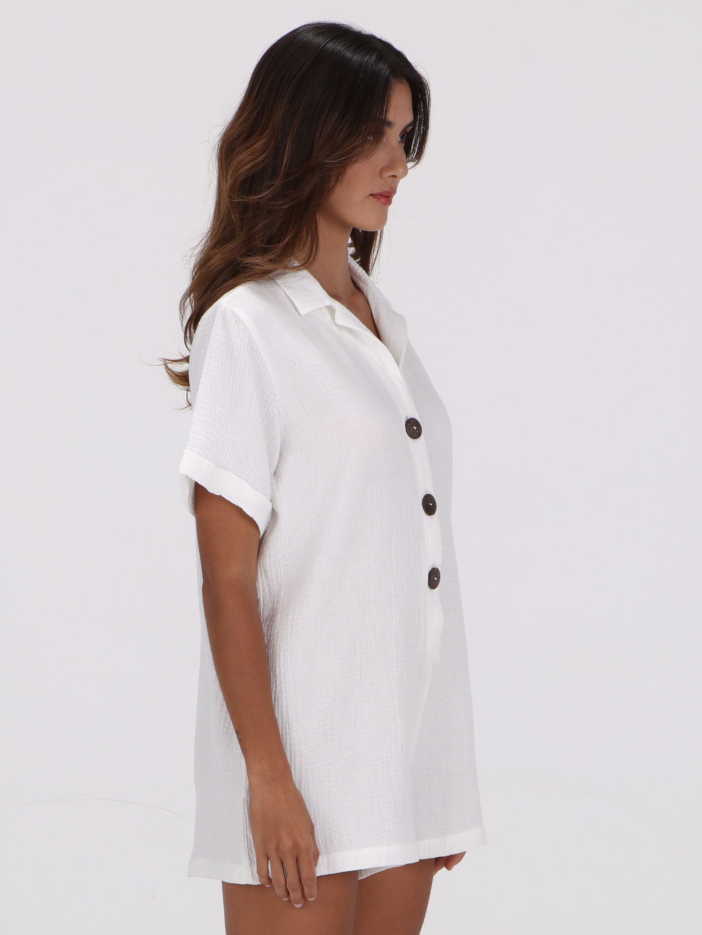 Volcom Easy Breezy Romper - Off White