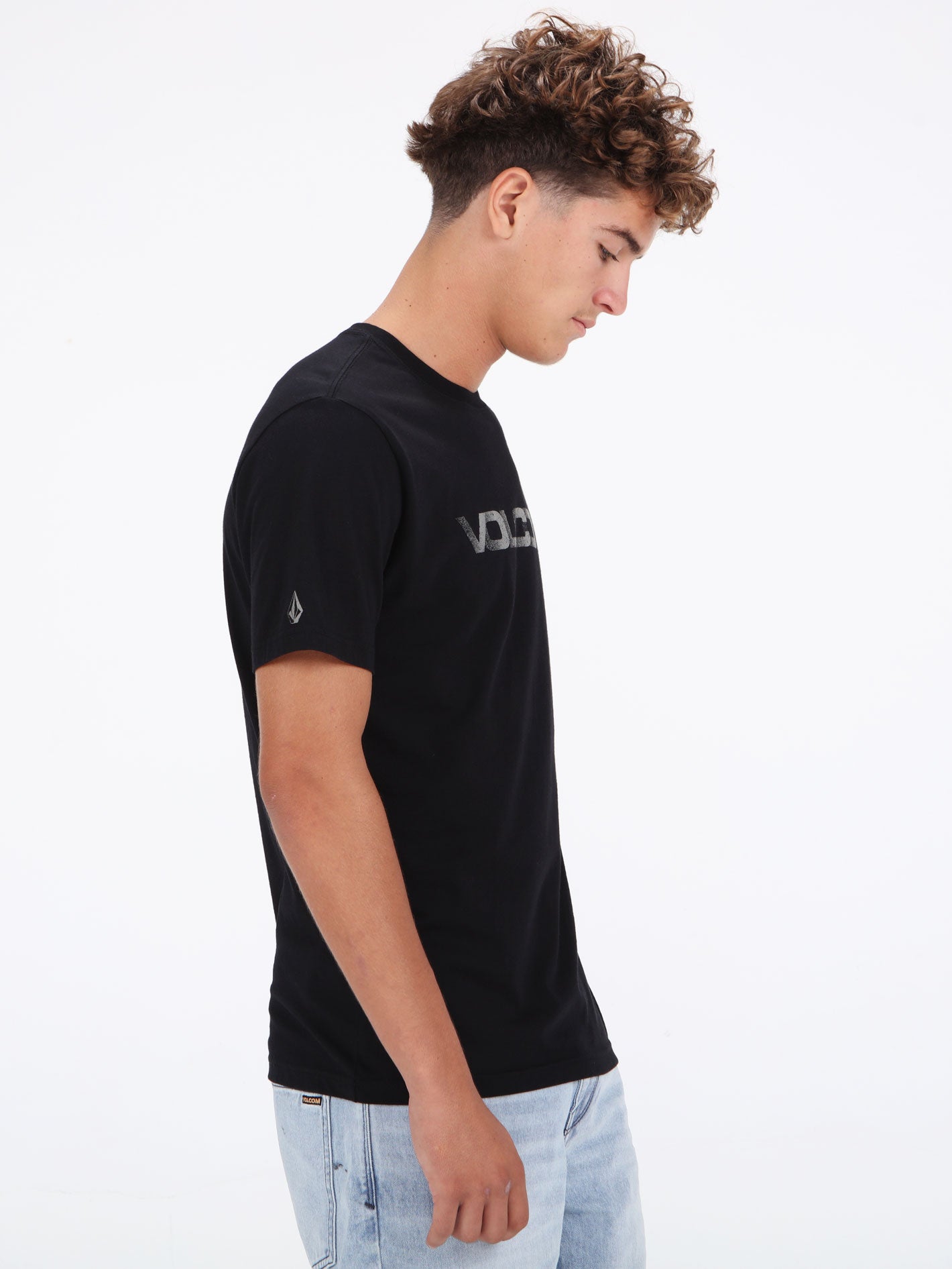 Volcom Peeking Euro Tee - Black