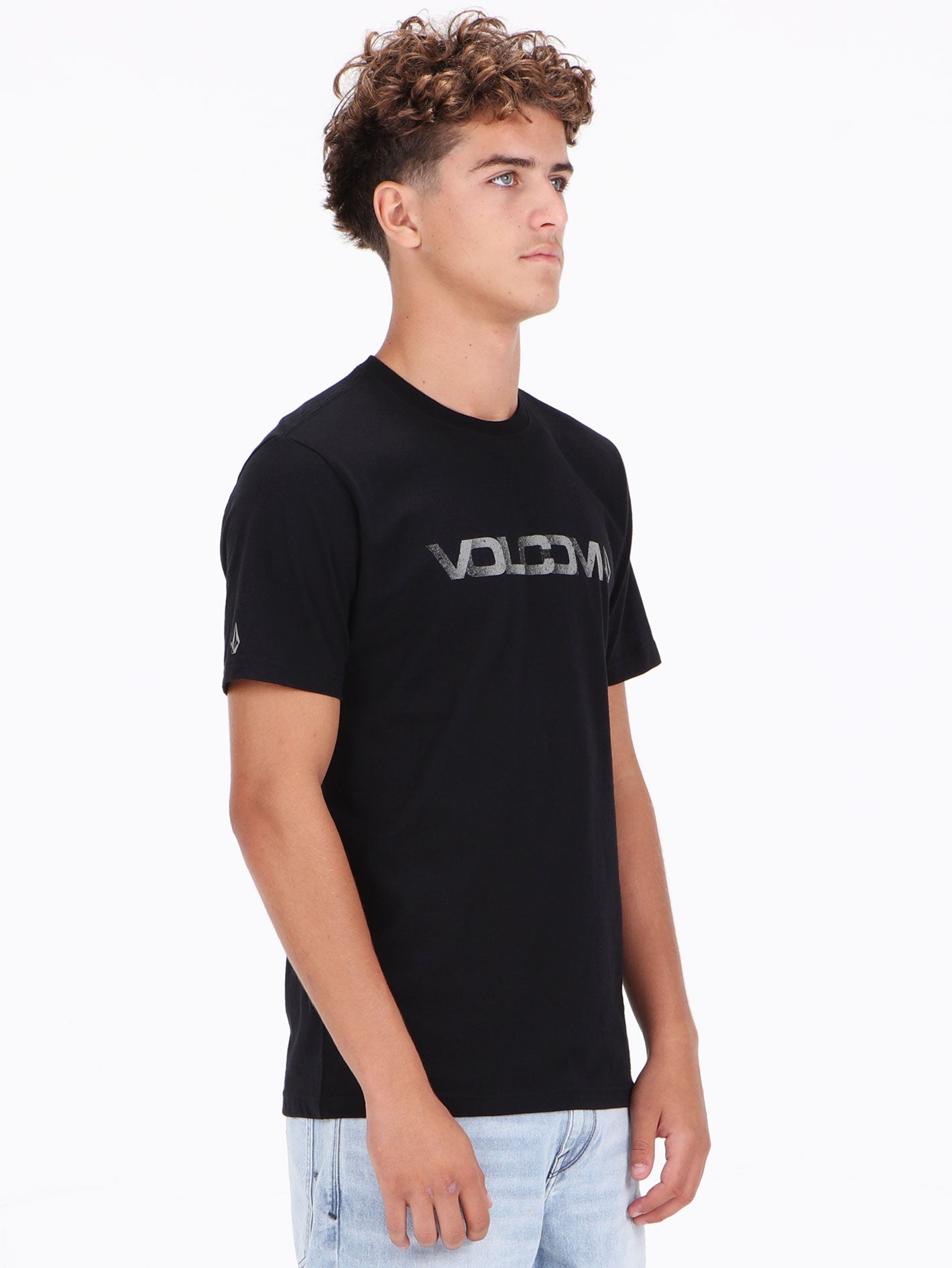 Volcom Peeking Euro Tee - Black
