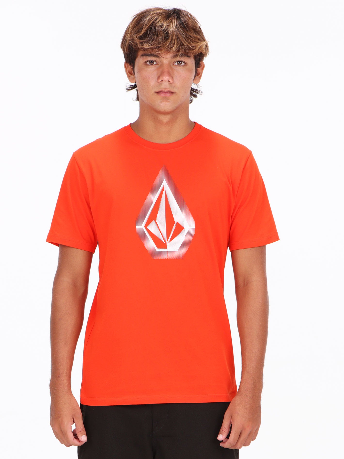 Volcom Needles Stone Tee - Ribbon Red