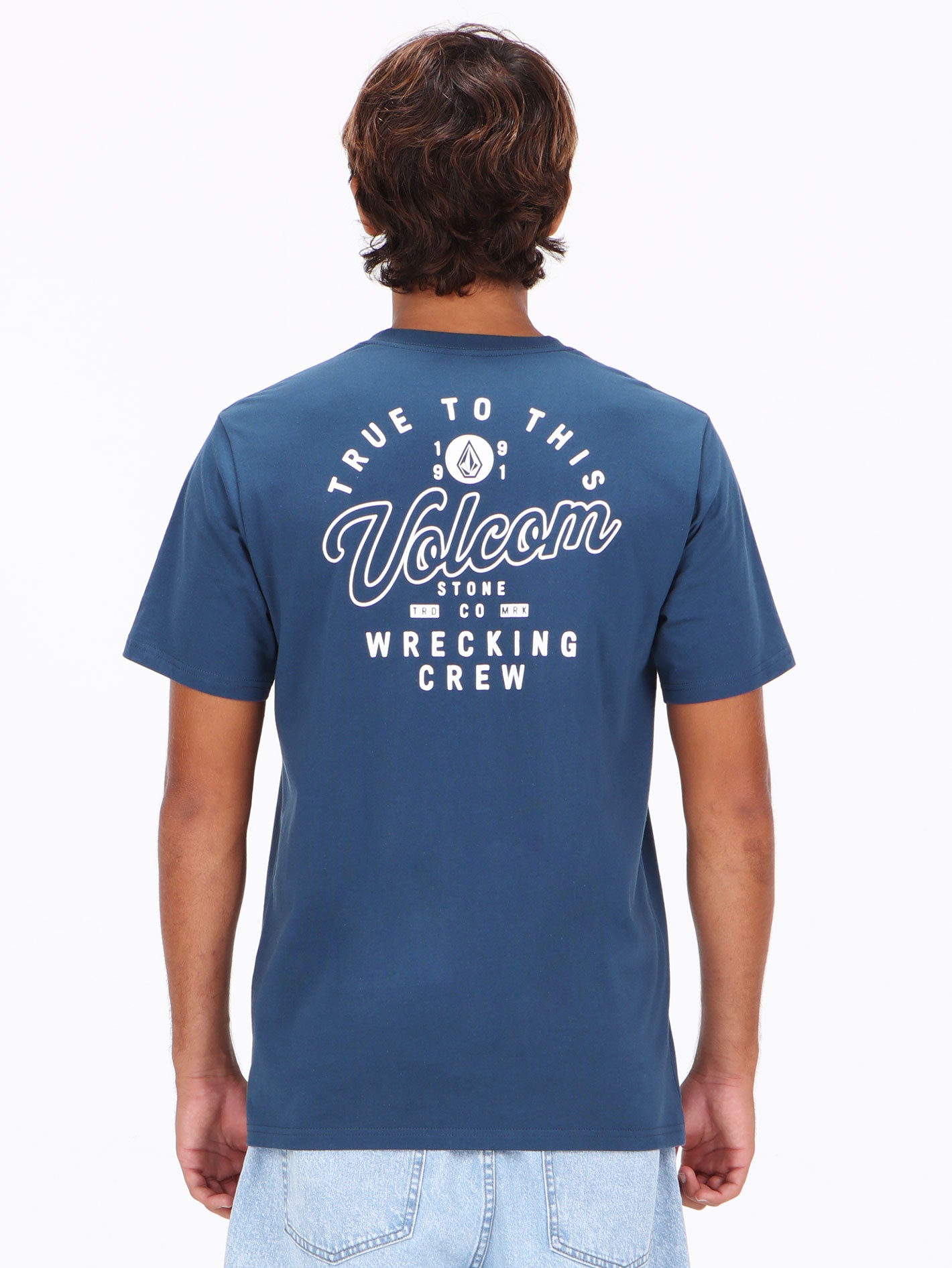 Volcom Wrecking Tee - Dust Bowl Indigo