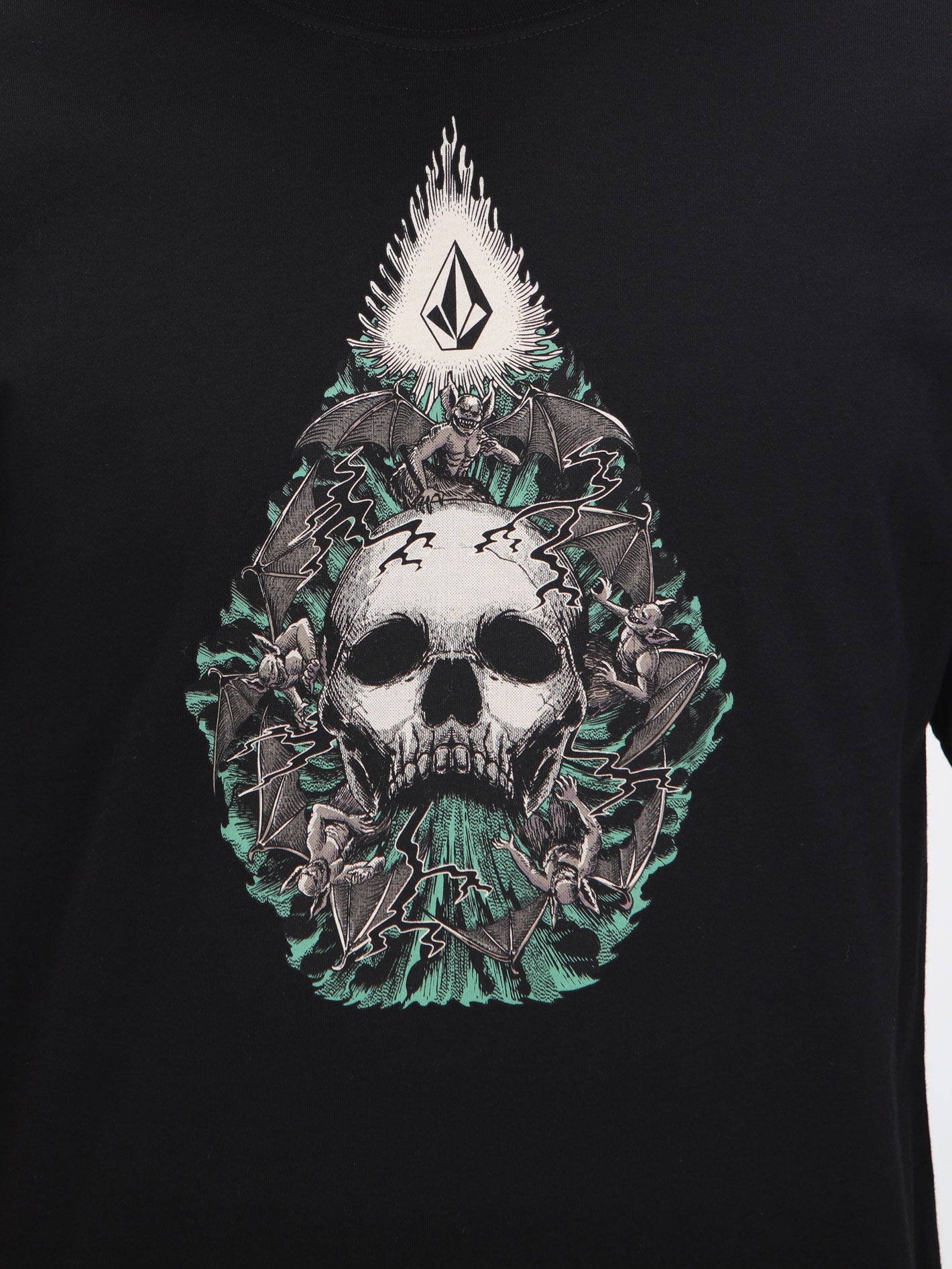 Volcom Stone Skull Tee - Black