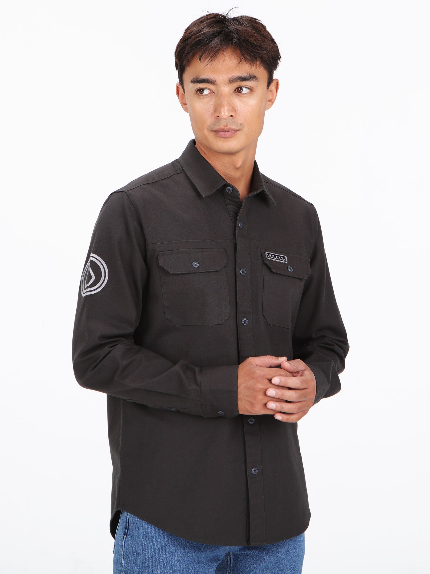 Volcom Tubeway Long Sleeve Shirt - Stealth