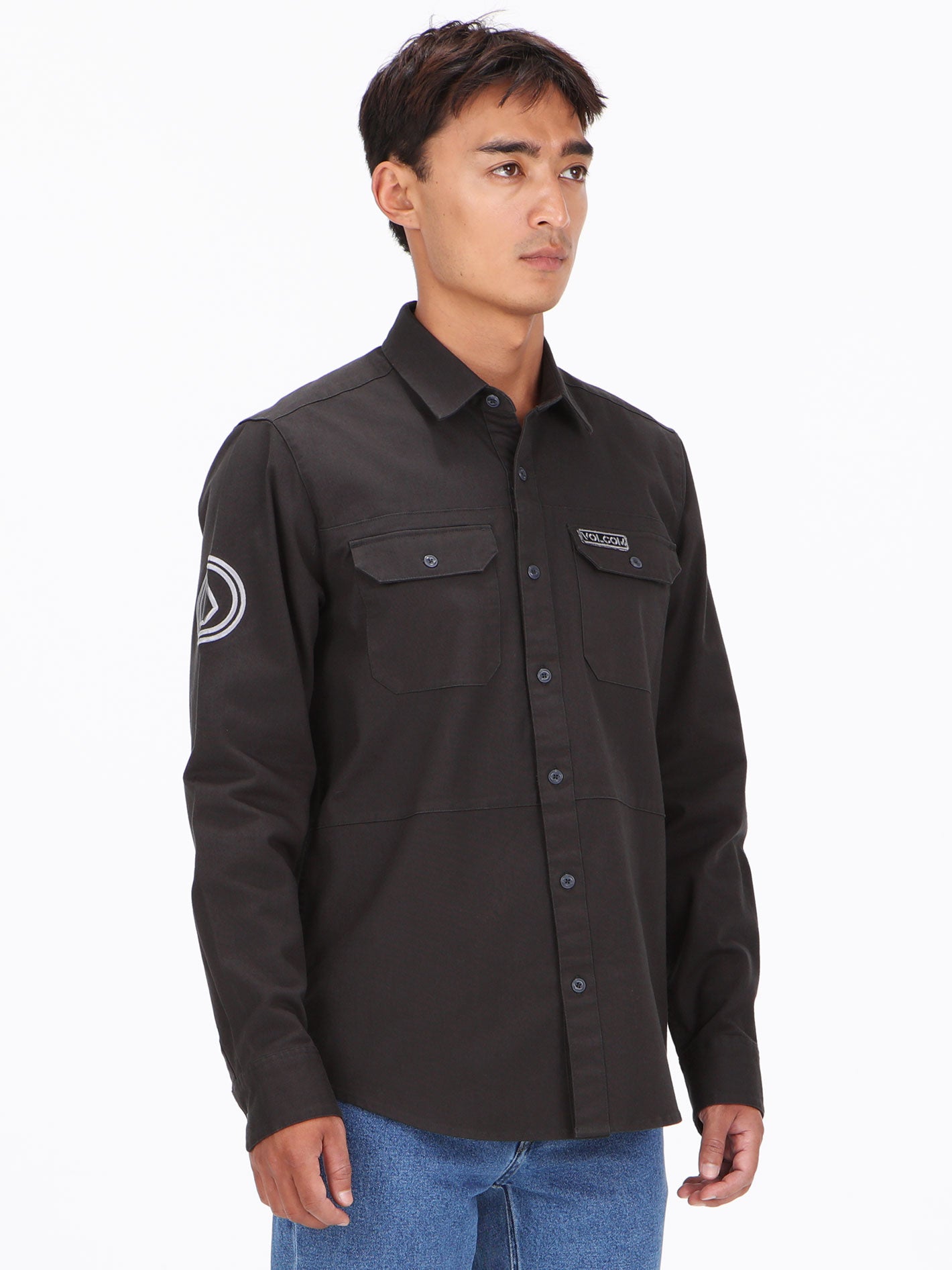 Volcom Tubeway Long Sleeve Shirt - Stealth