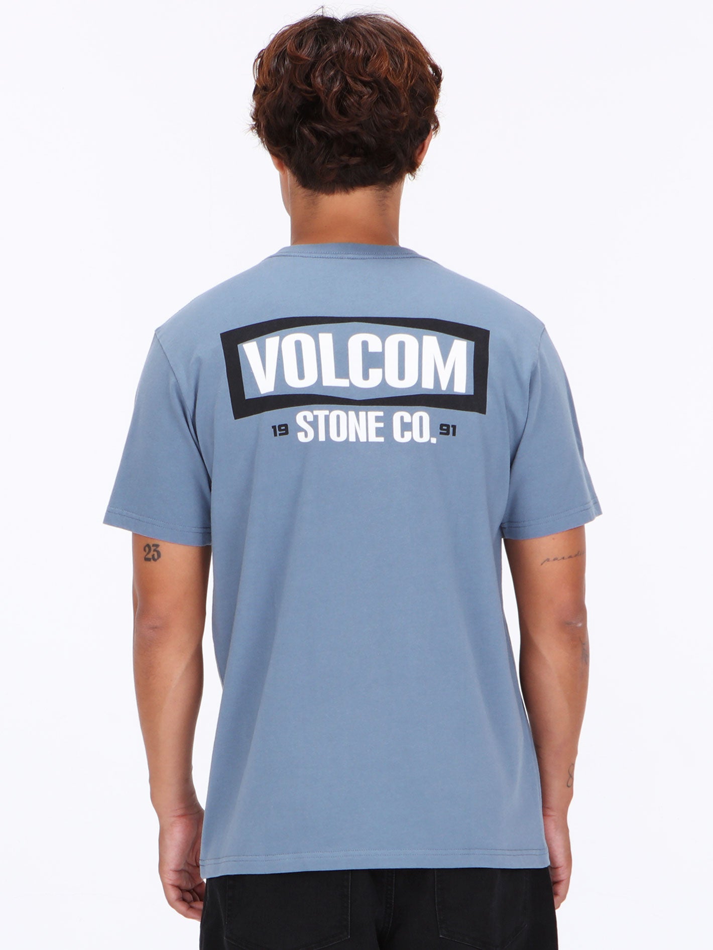 Volcom Warning Pocket Tee - Blue Wash