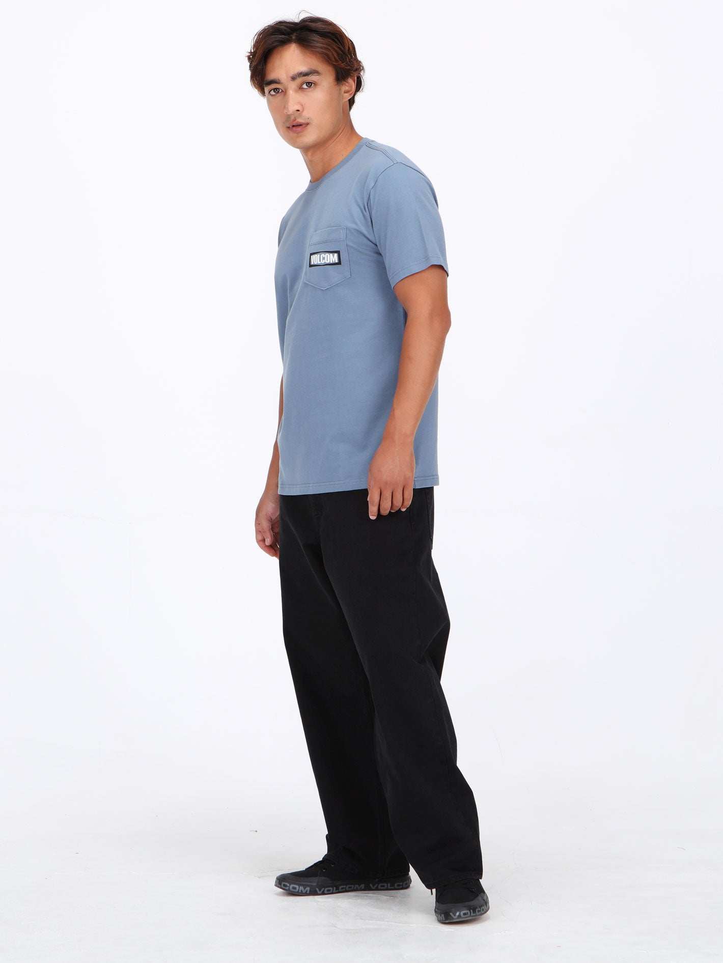 Volcom Warning Pocket Tee - Blue Wash