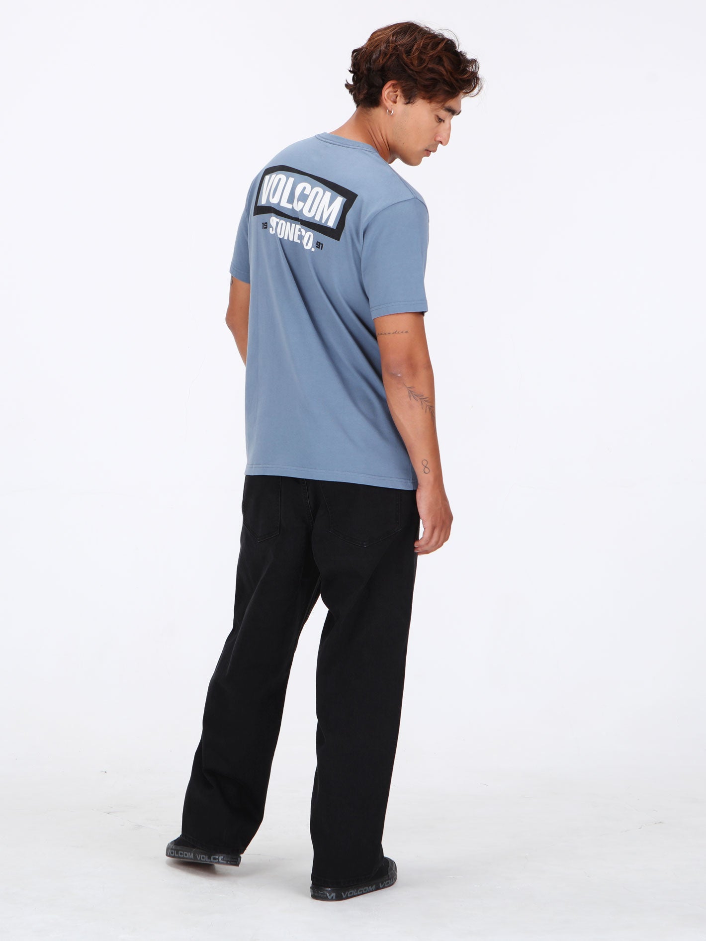 Volcom Warning Pocket Tee - Blue Wash
