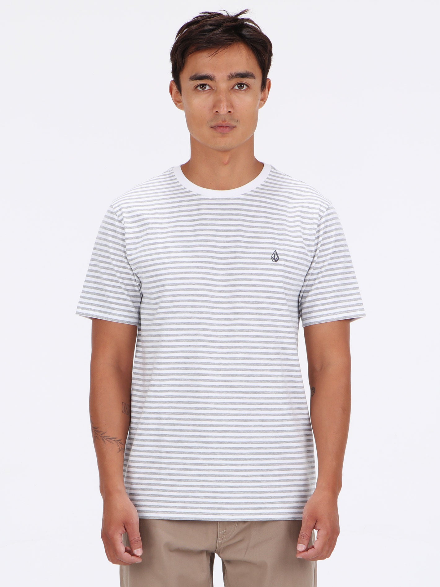 Typsy Stripy Tee - White