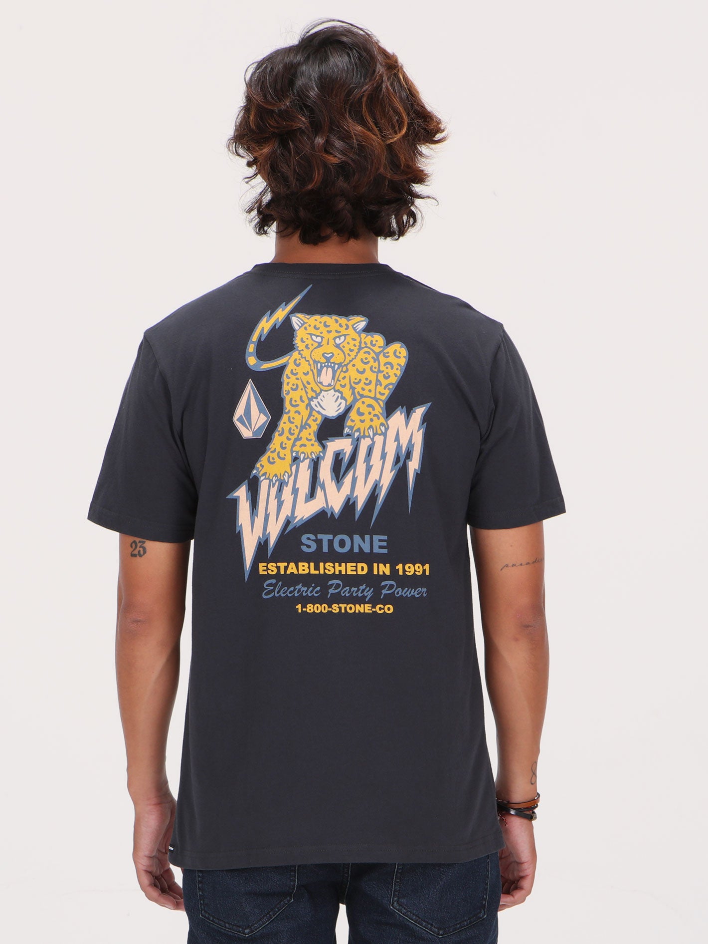 Volcom Meow Tee - Washed Black Heather