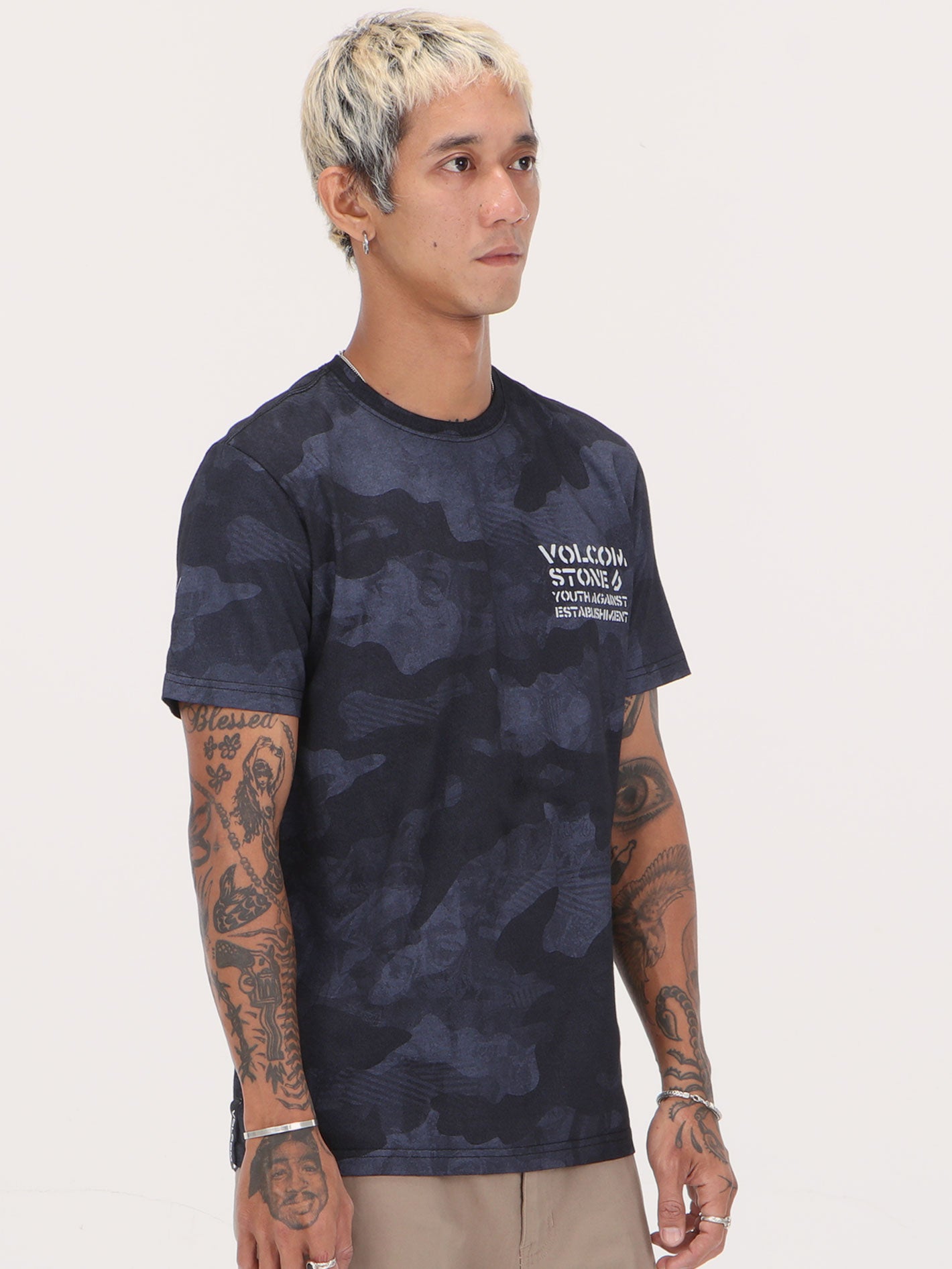 Volcom Preemo Camo Tee - Black