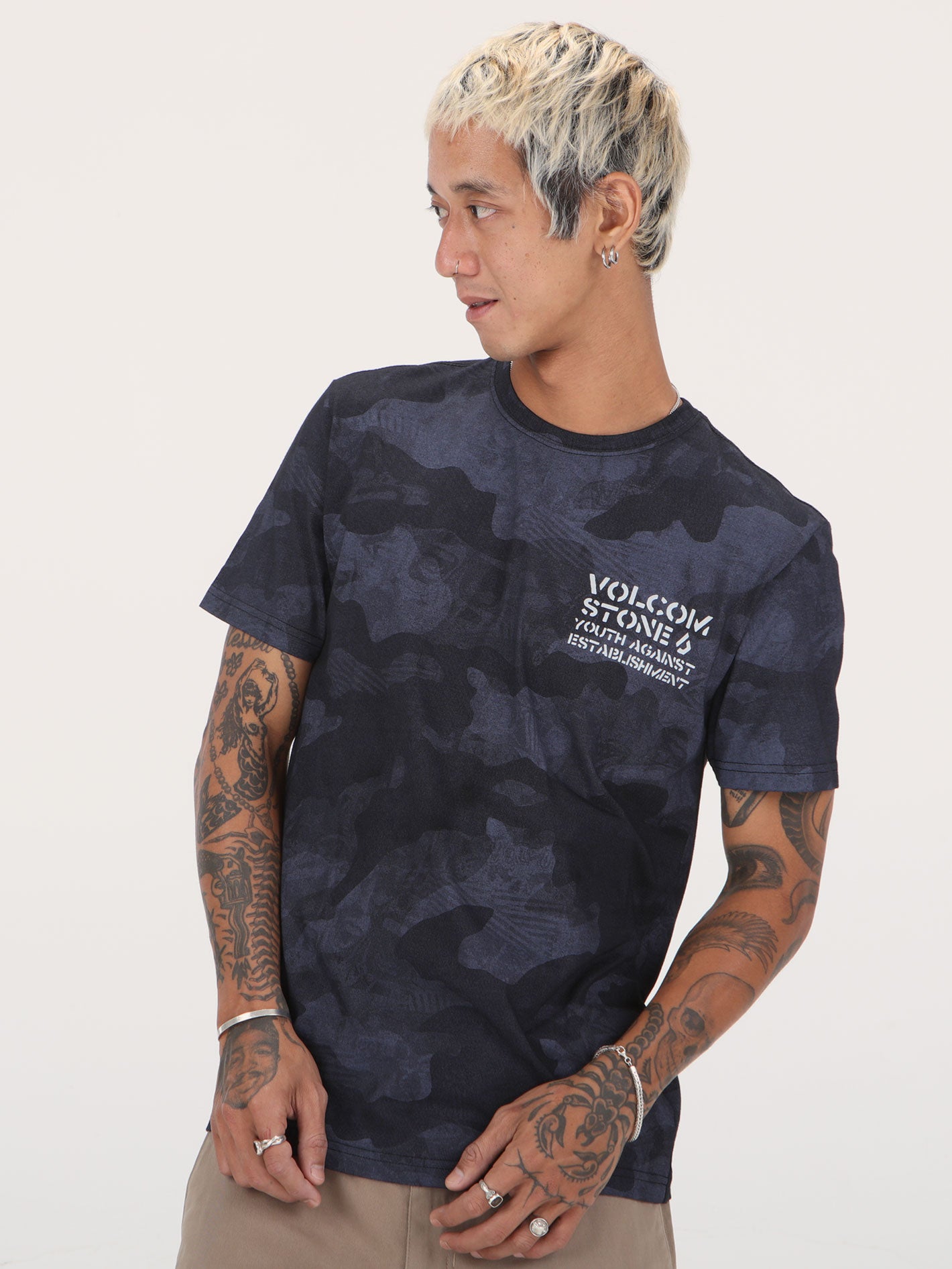 Volcom Preemo Camo Tee - Black