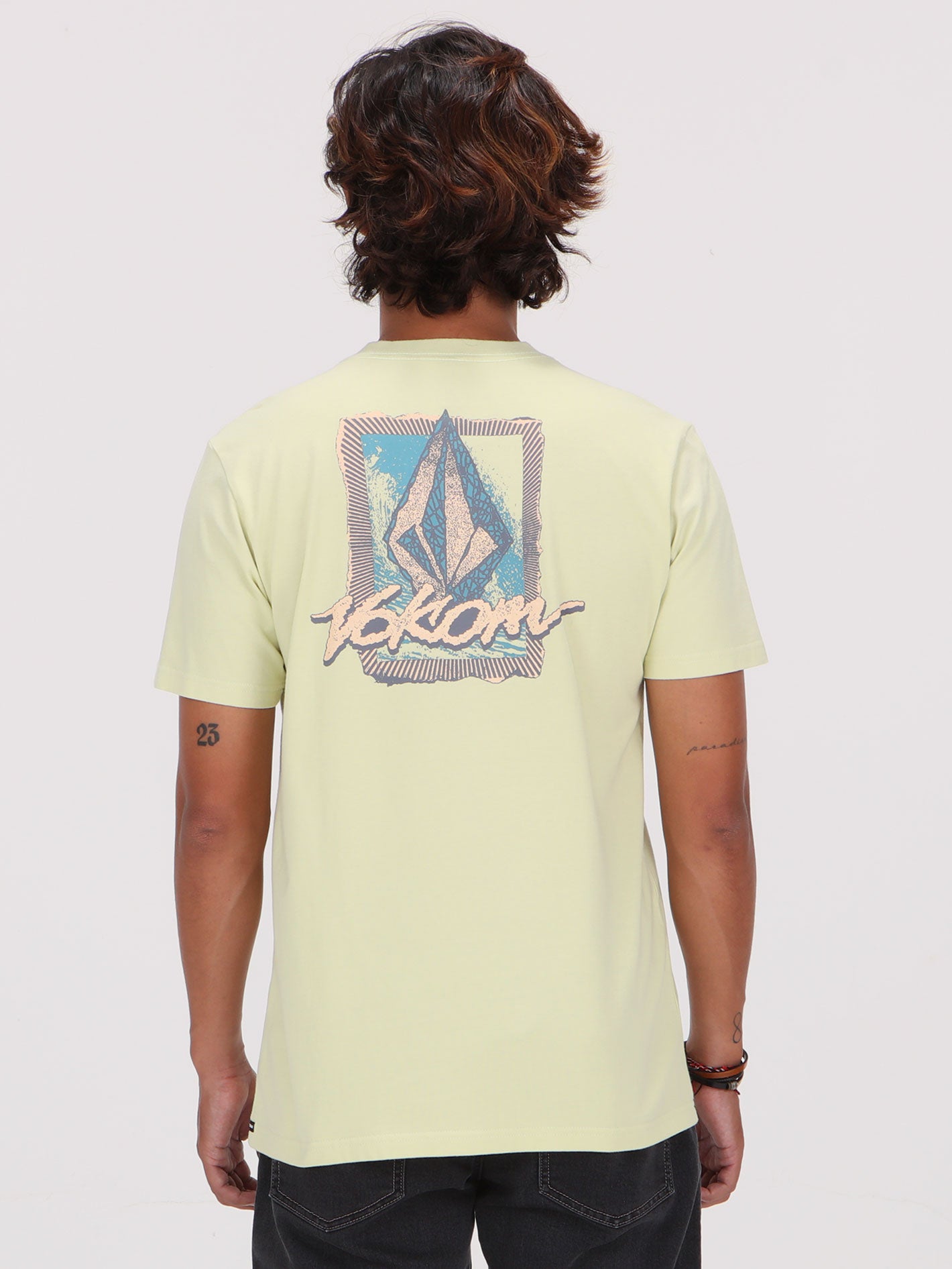 Volcom Frothy Postcard Tee - Muted Lime