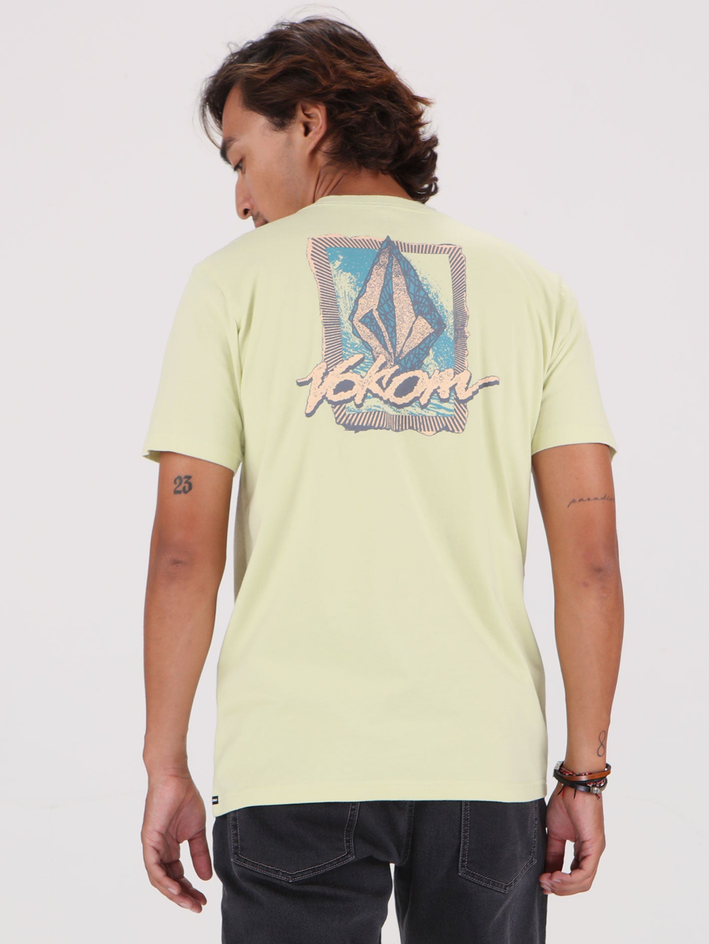 Volcom Frothy Postcard Tee - Muted Lime