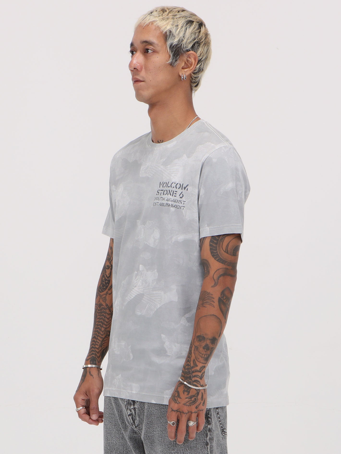 Volcom Preemo Camo Tee - White