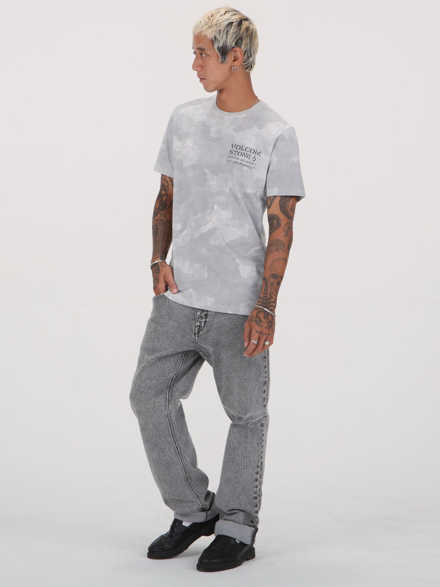 Volcom Preemo Camo Tee - White