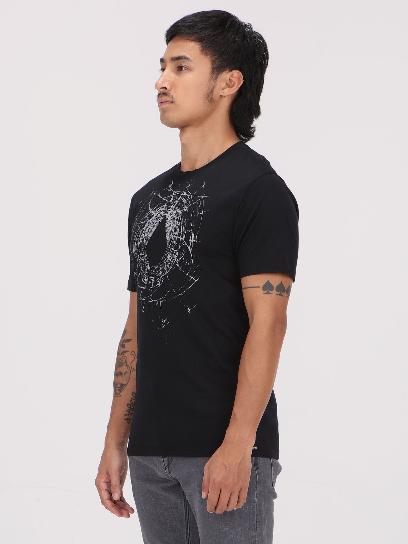 Volcom Cracked Stone Tee - Black