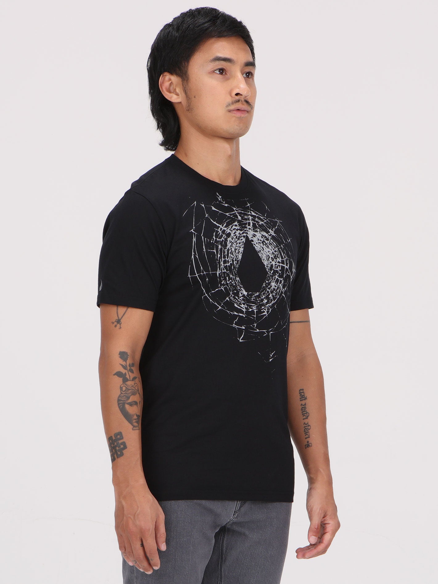 Volcom Cracked Stone Tee - Black