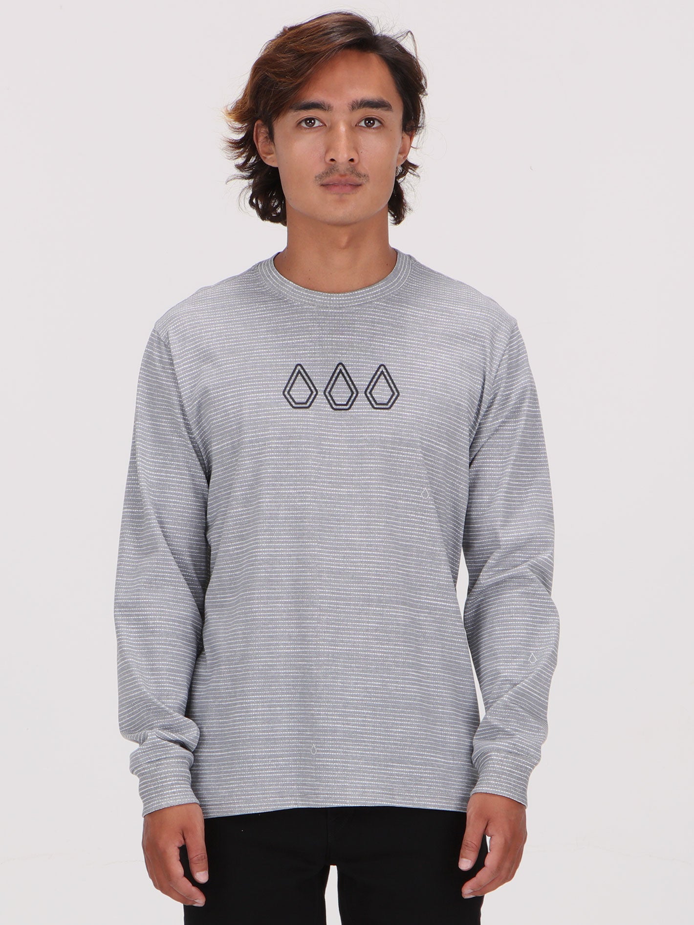 Volcom Preston Long Sleeve Top - Grey