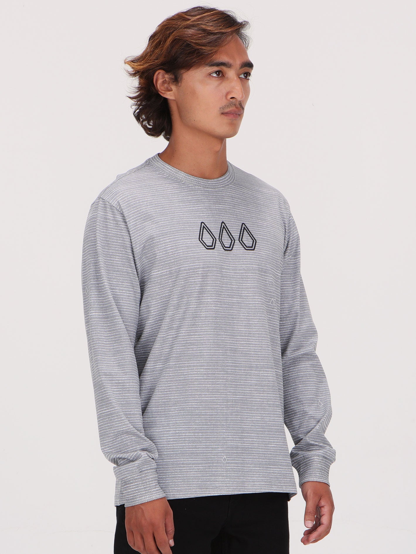 Volcom Preston Long Sleeve Top - Grey