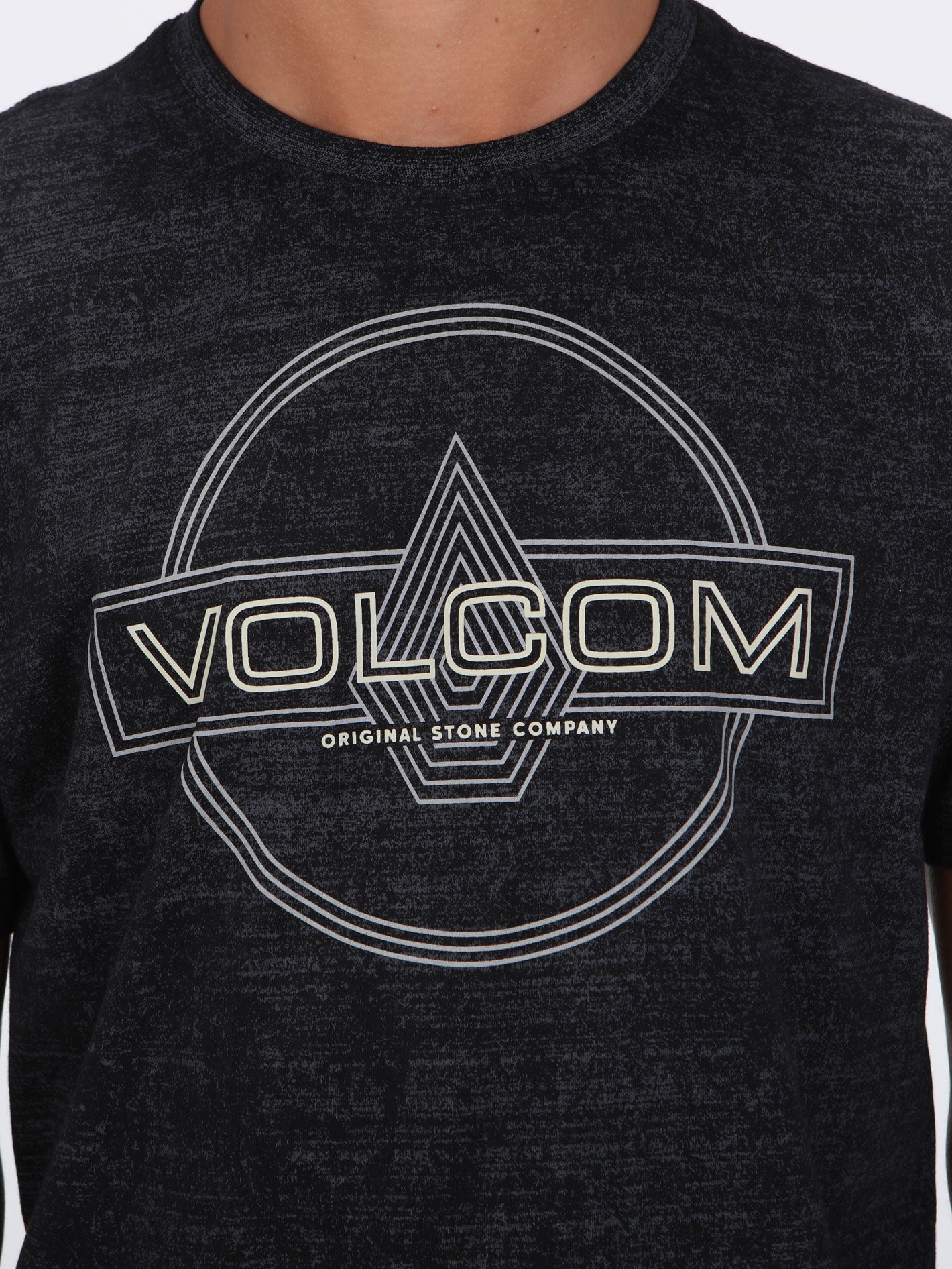 Volcom Line Service Print  Tee - Black