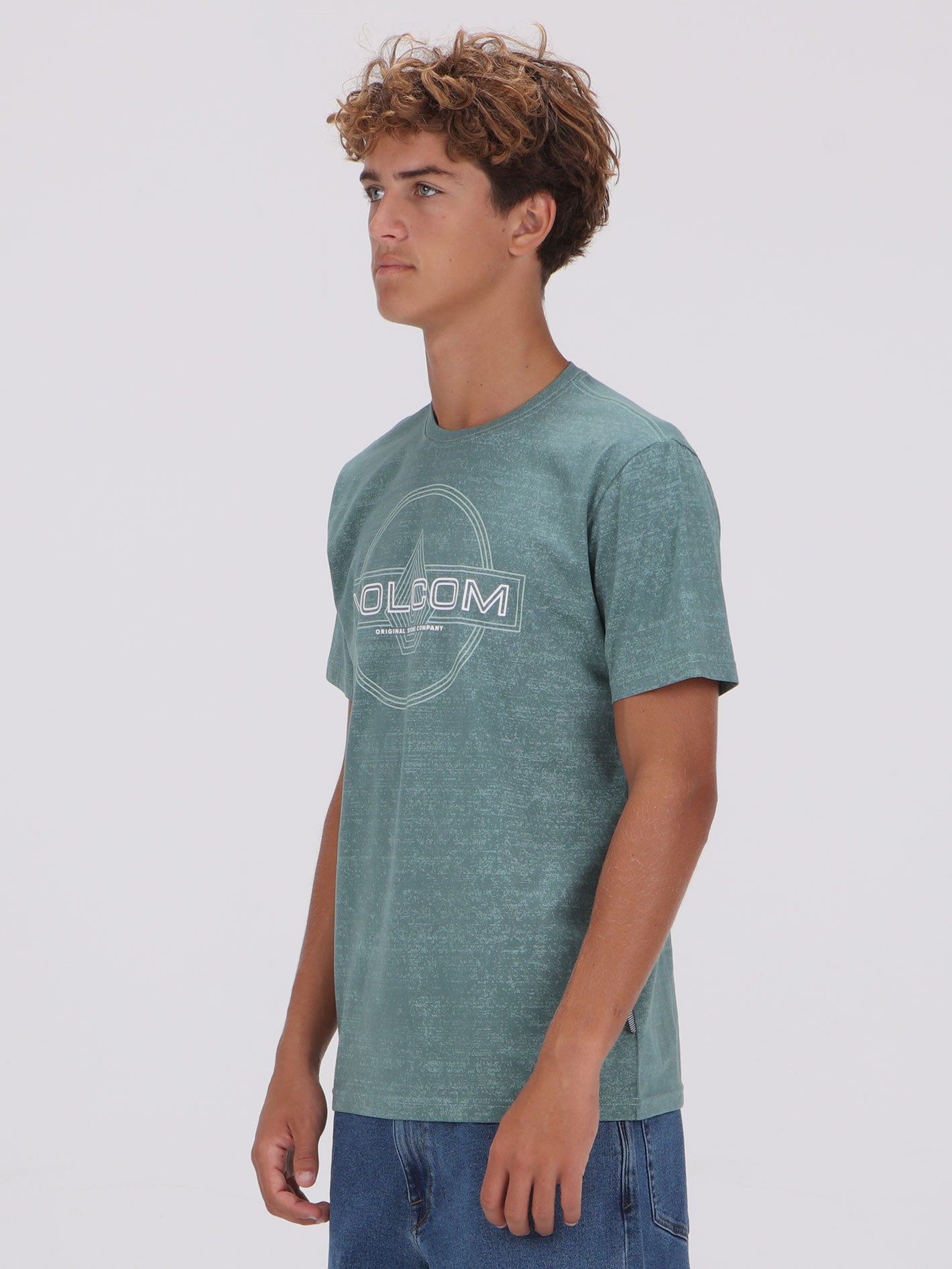 Volcom Line Service Print Tee - Forest