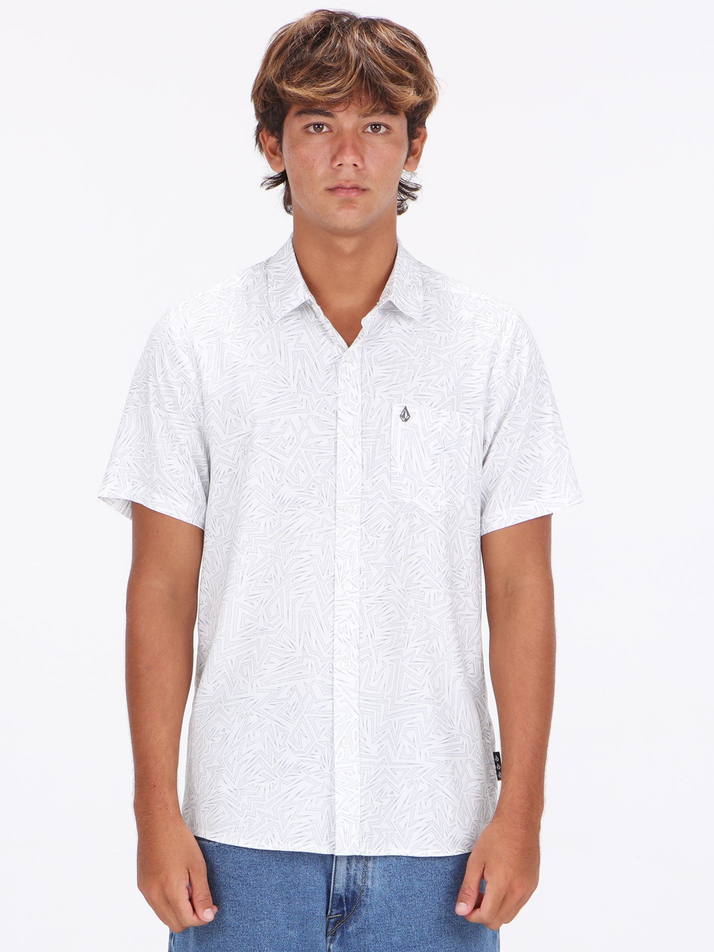 Volcom Volthunder Short Sleeve Shirt - White