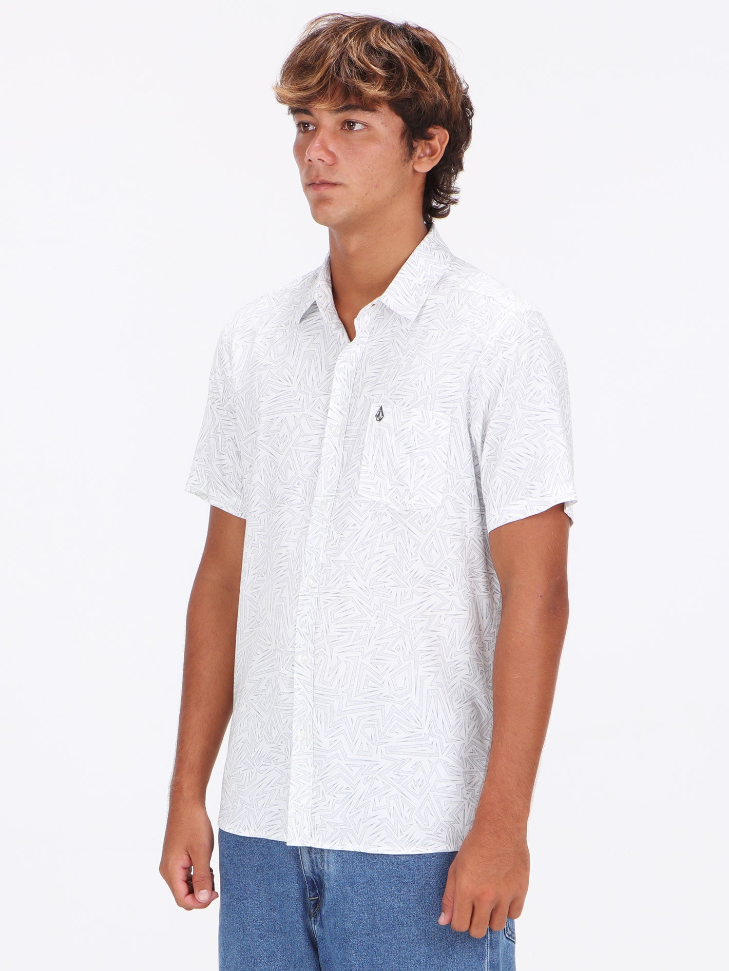 Volcom Volthunder Short Sleeve Shirt - White