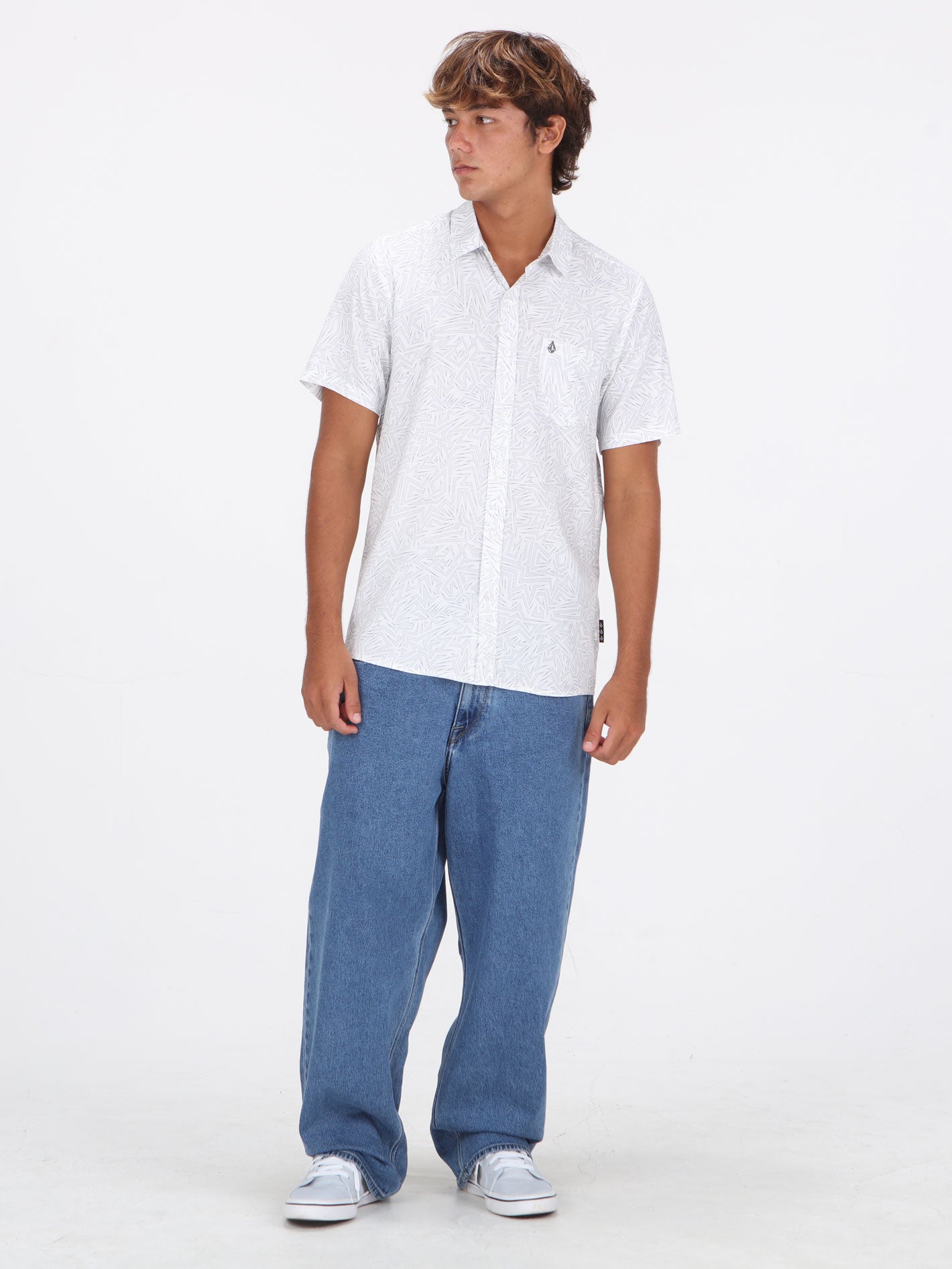 Volcom Volthunder Short Sleeve Shirt - White