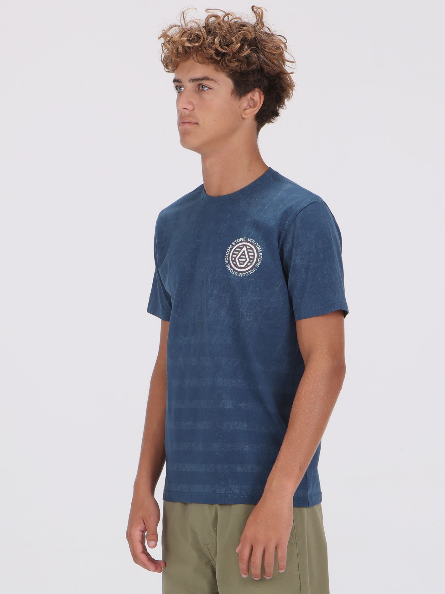 Volcom Fade To Vast Tee - Deep Blue
